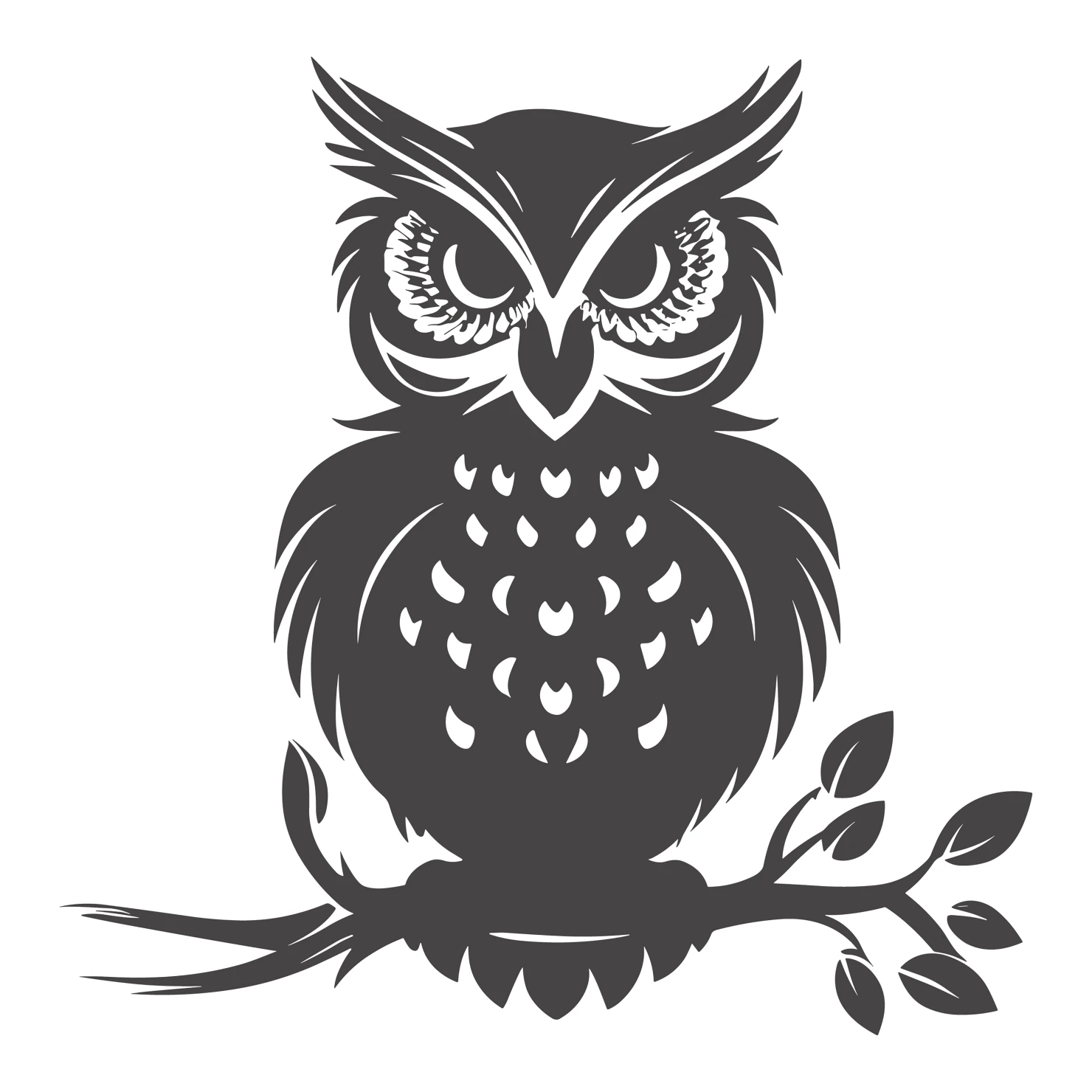 Owl customizable silhouettes design #36317