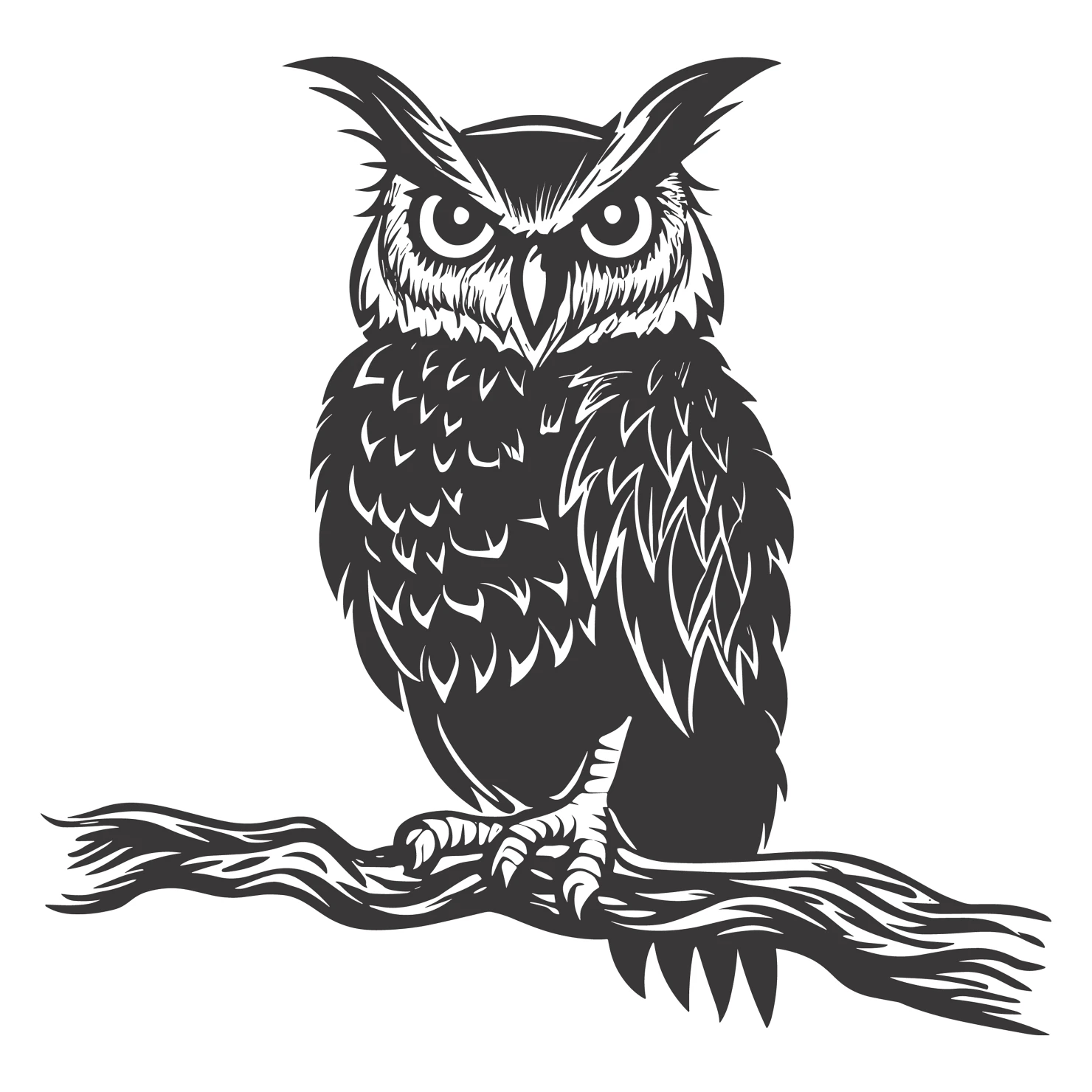 Owl customizable silhouettes design #36318