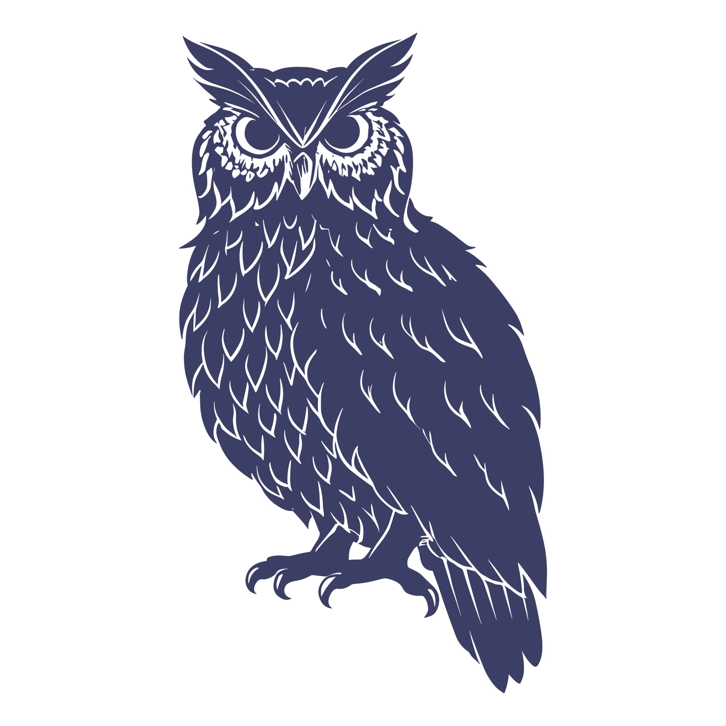 Owl customizable silhouettes design #36319