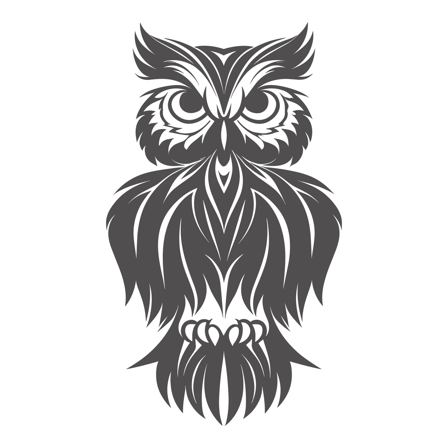 Owl customizable silhouettes design #36320