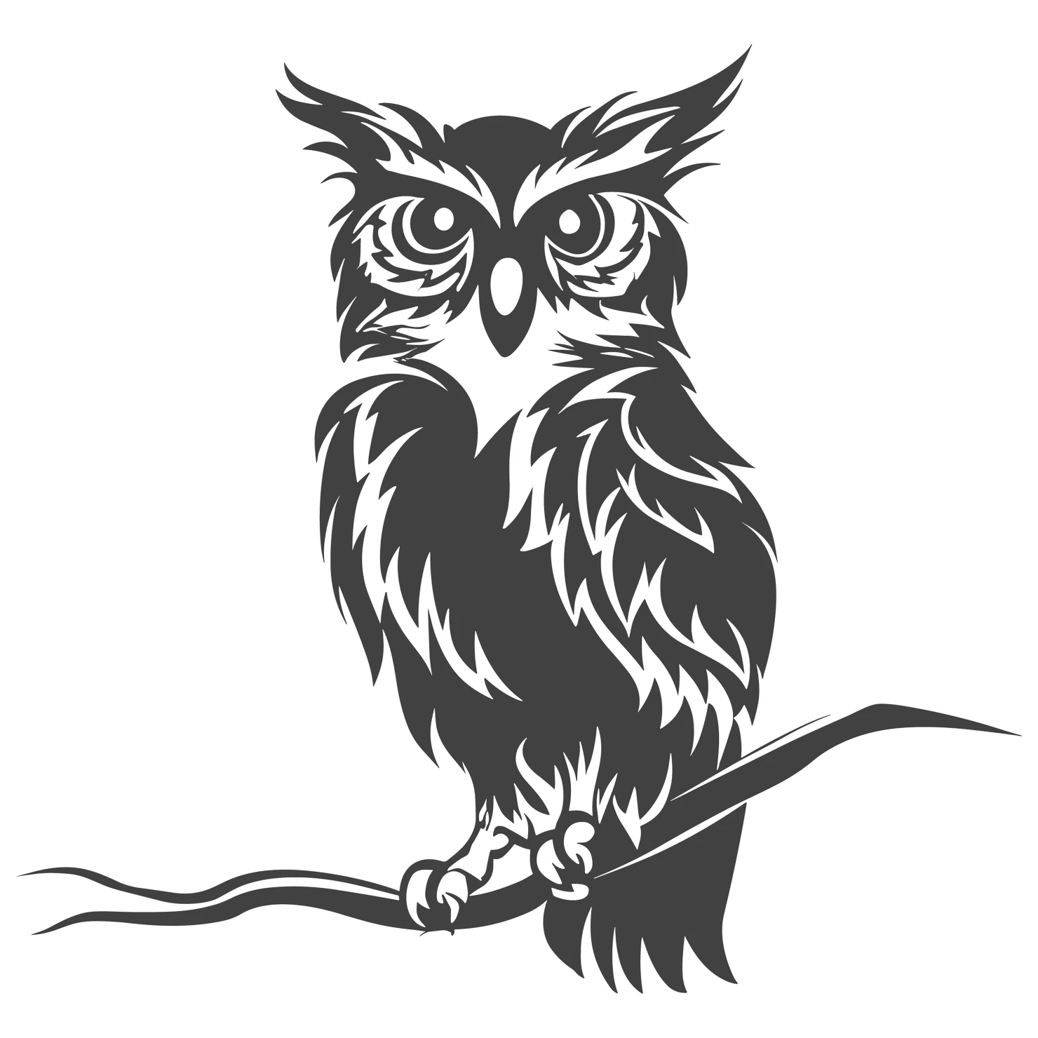 Owl customizable clip art design #36322