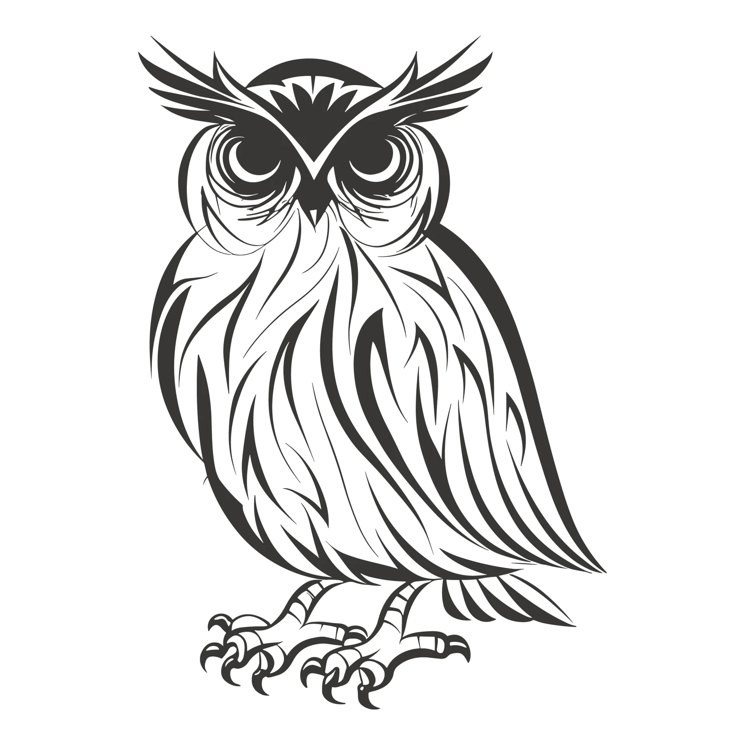 Owl customizable clip art design #36323