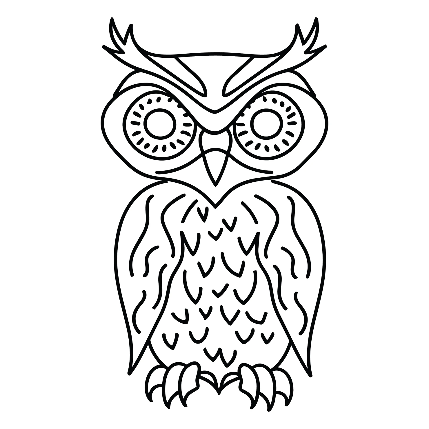 Owl customizable clip art design #36325