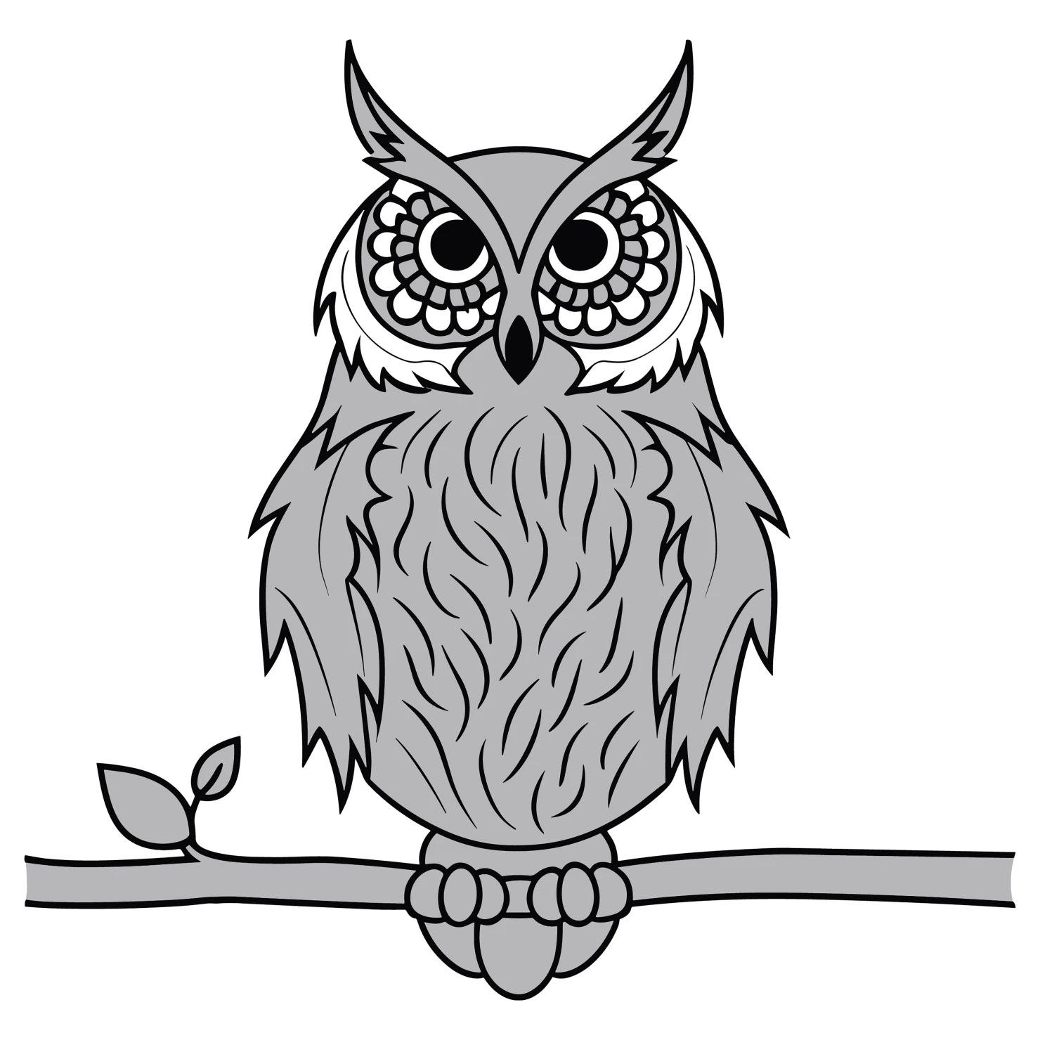 Owl customizable clip art design #36327