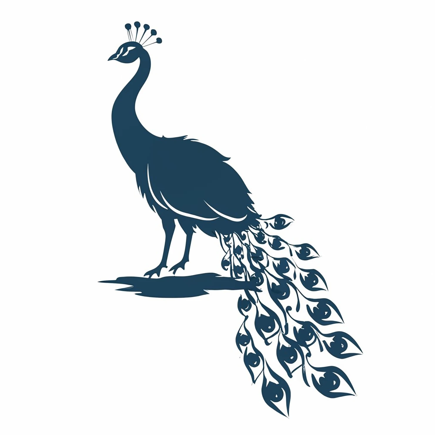 Peacock customizable clip art design #36340