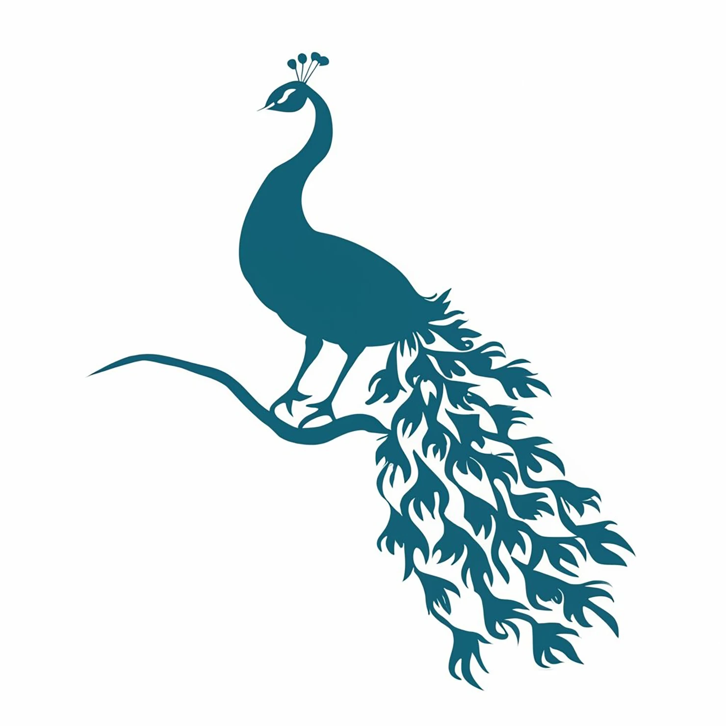 Peacock customizable clip art design #36343