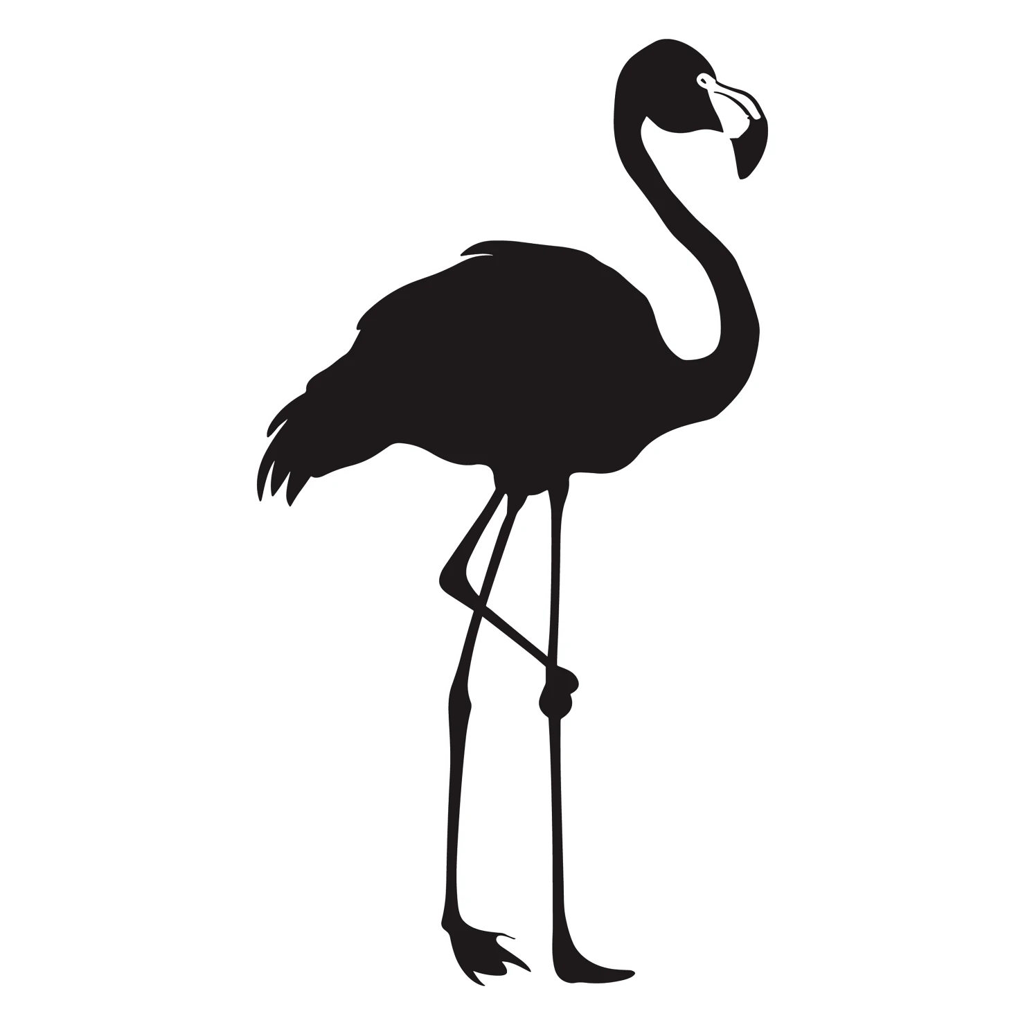 Flamingo customizable silhouettes design #36346
