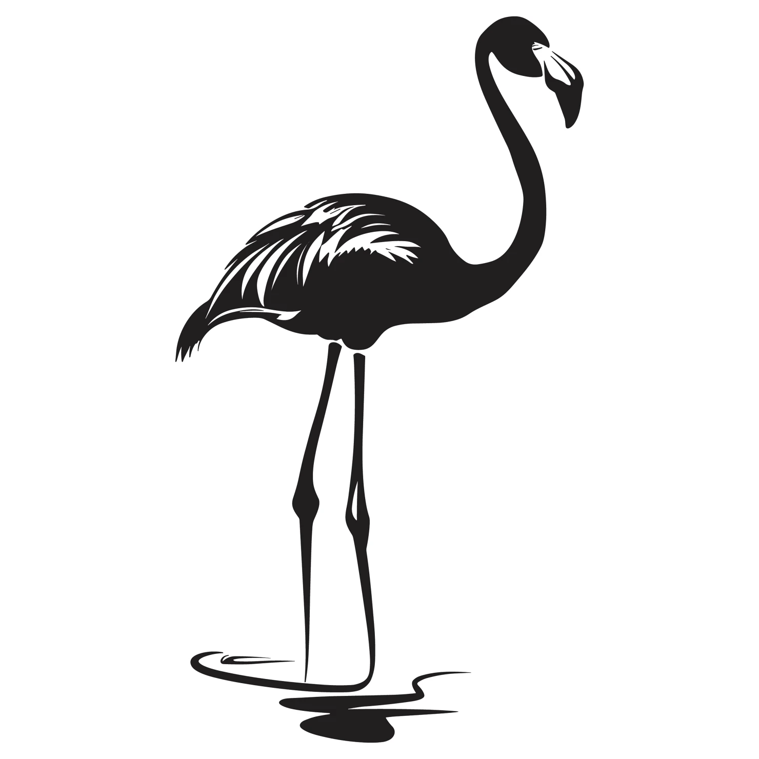 Flamingo customizable silhouettes design #36347