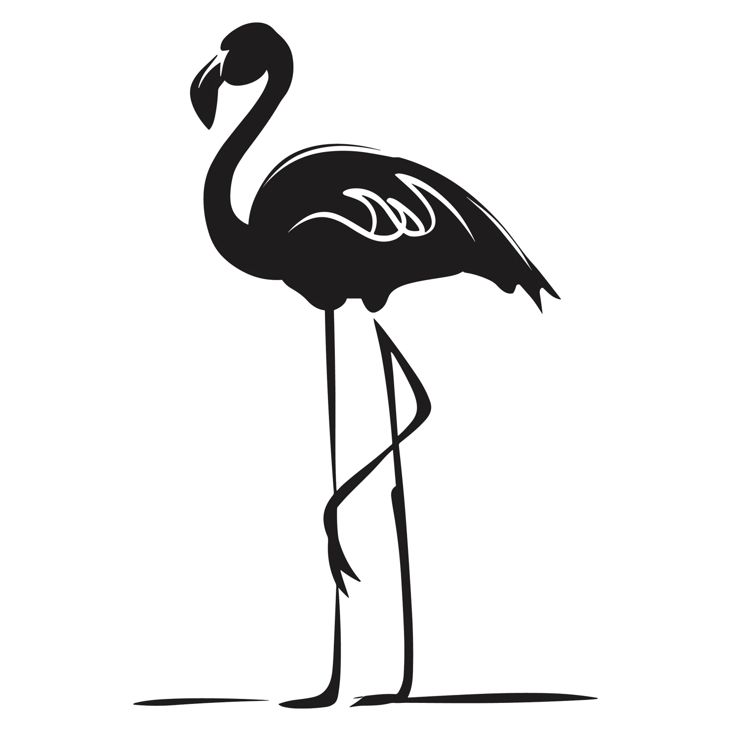 Flamingo customizable silhouettes design #36348