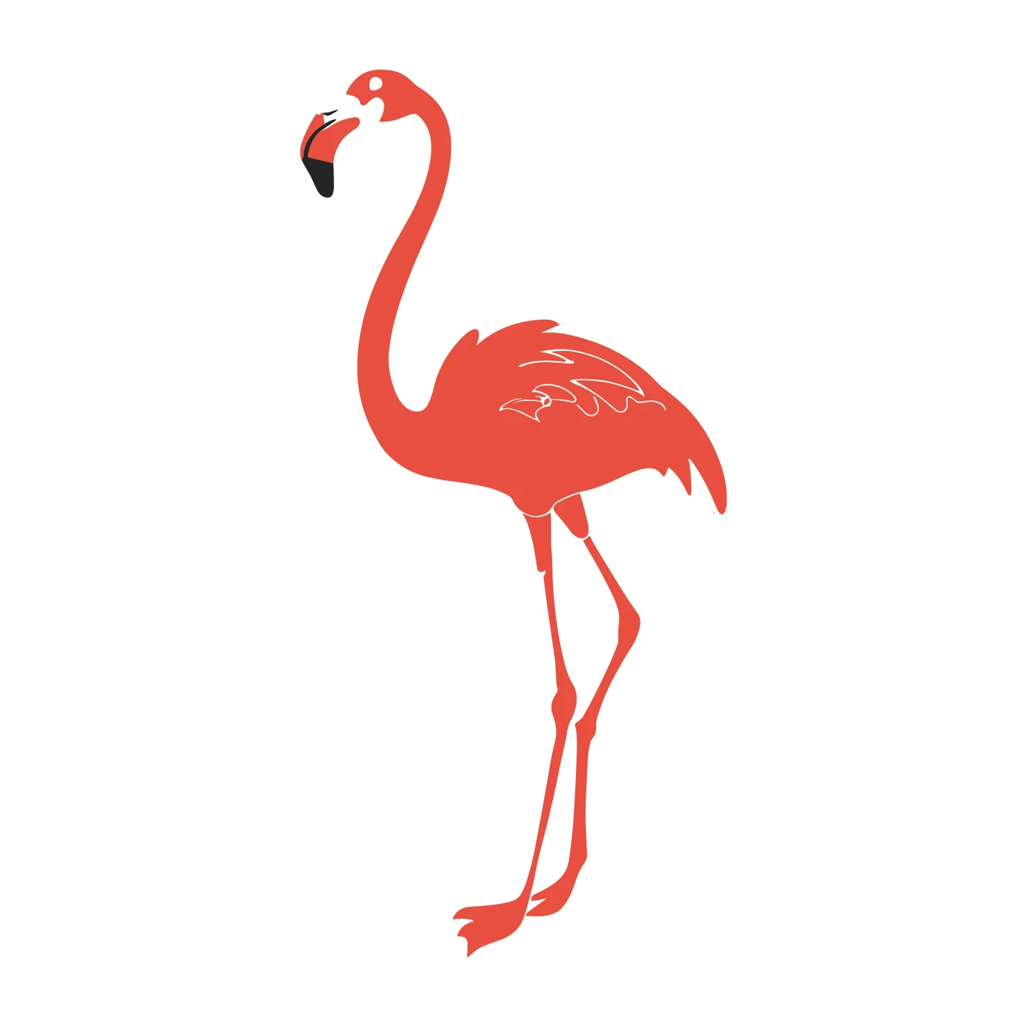 Flamingo customizable clip art design #36353