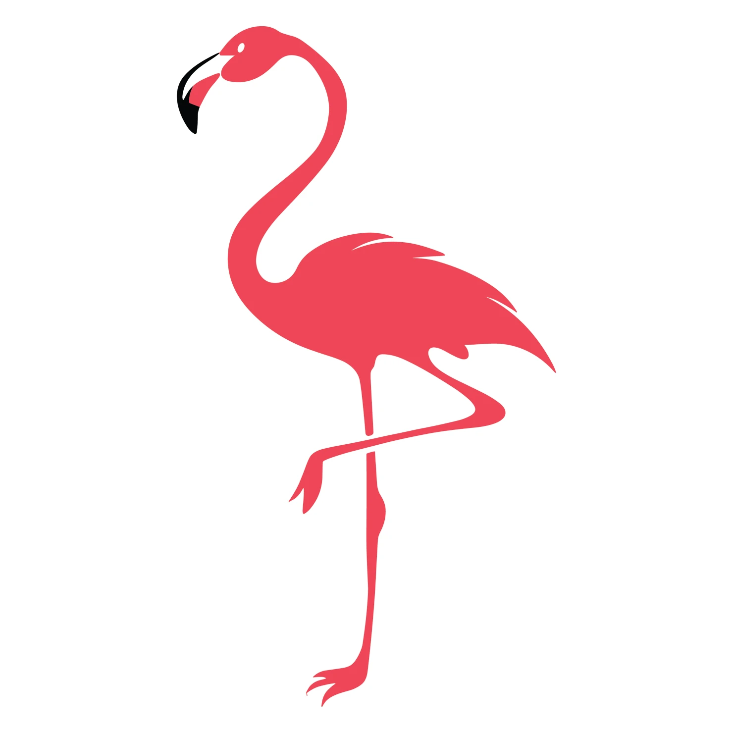 Flamingo customizable clip art design #36355