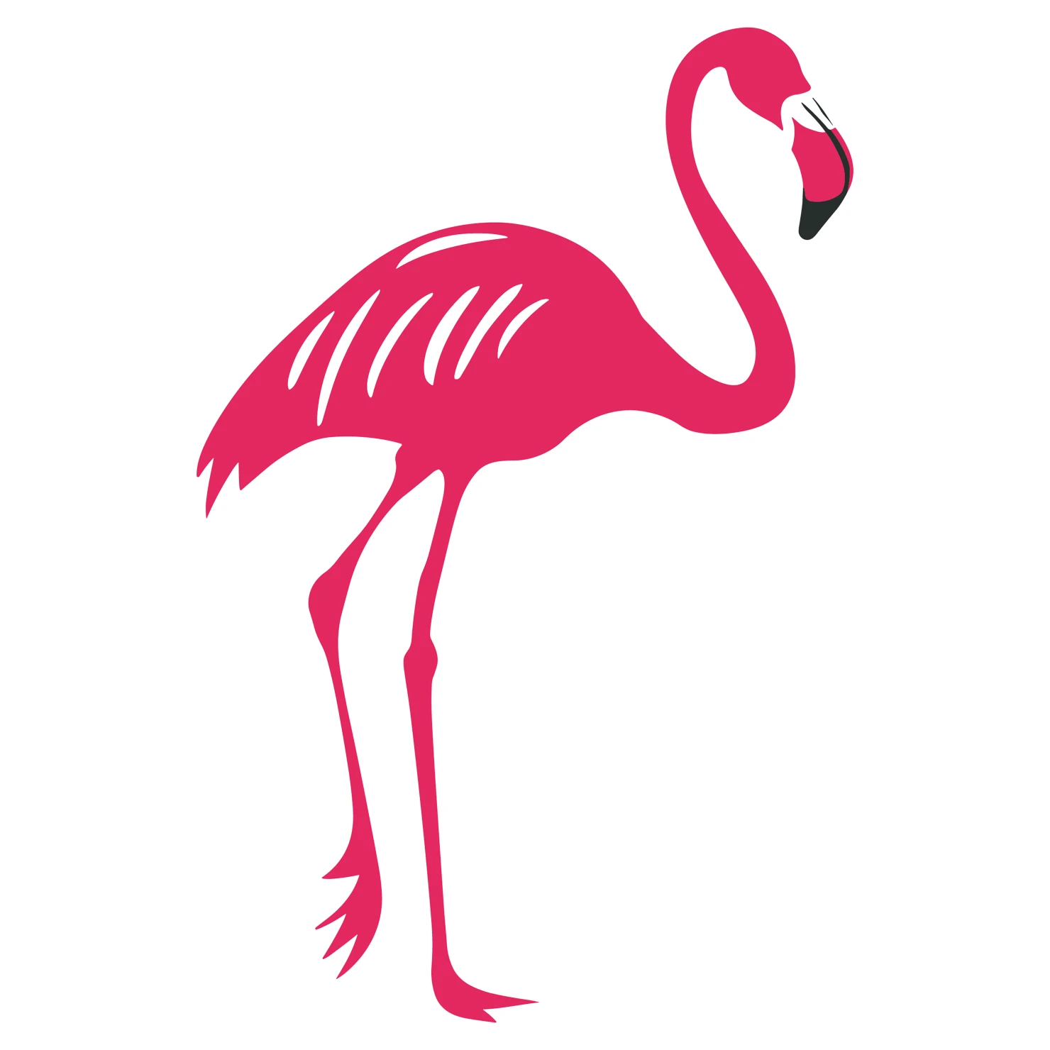 Flamingo customizable clip art design #36357