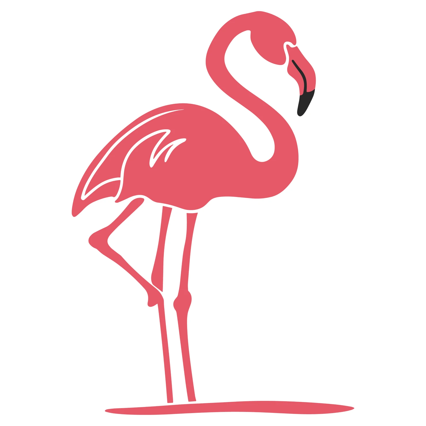 Flamingo customizable clip art design #36359