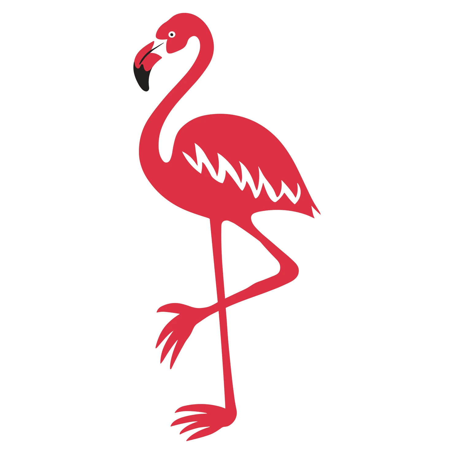Flamingo customizable clip art design #36360