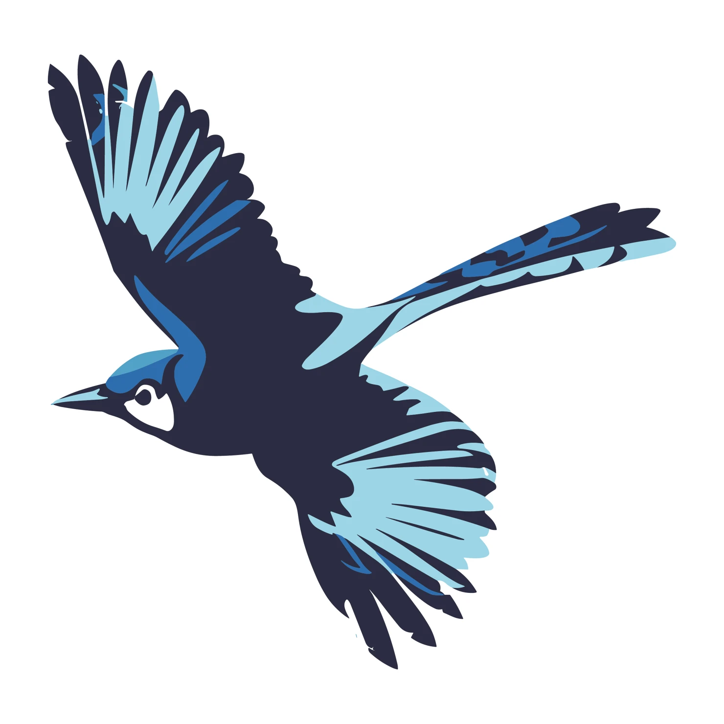 Blue jay customizable clip art design #36399