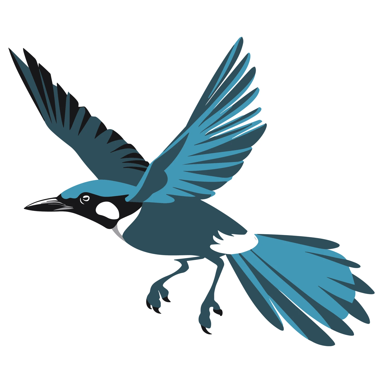 Blue jay customizable clip art design #36403