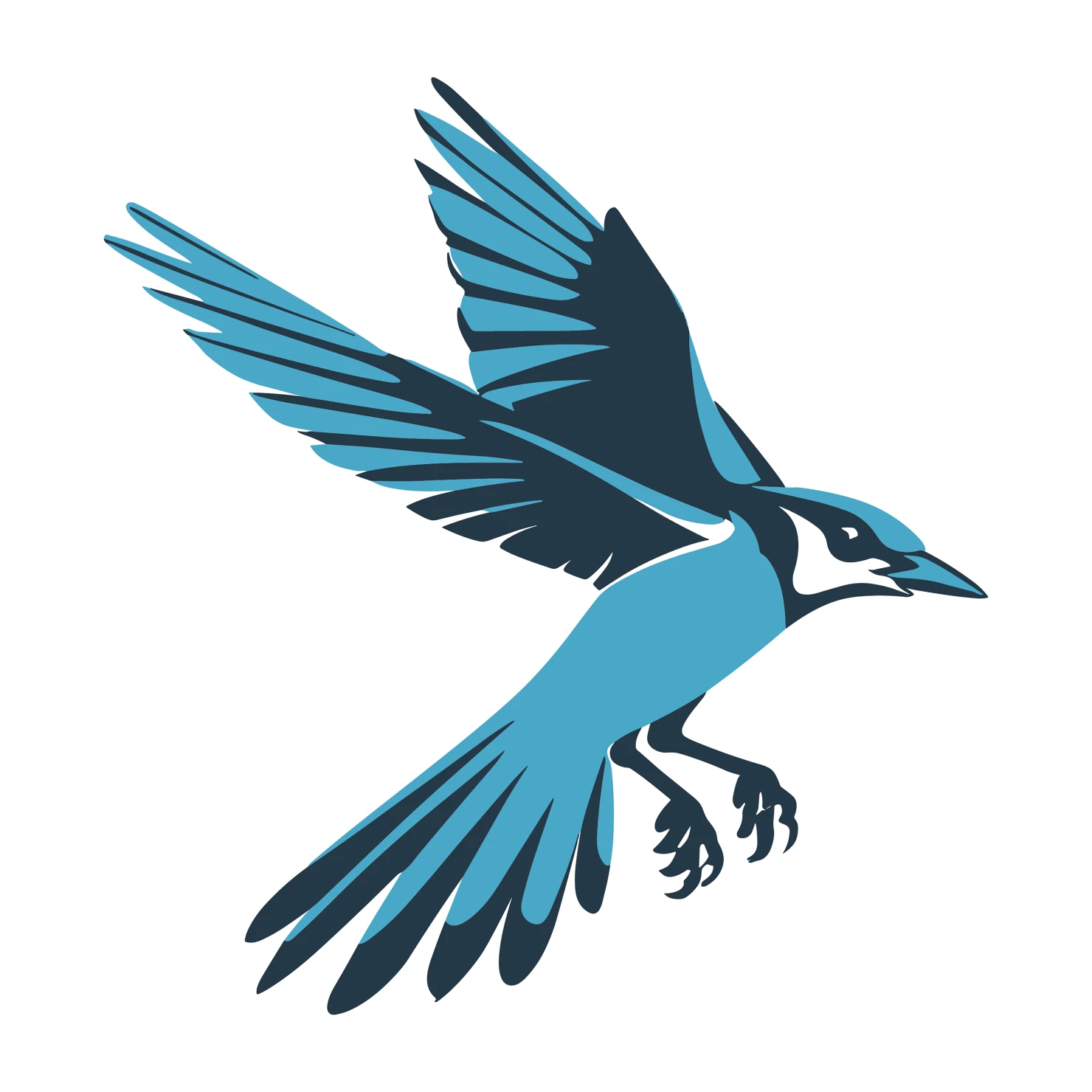 Blue jay customizable clip art design #36405