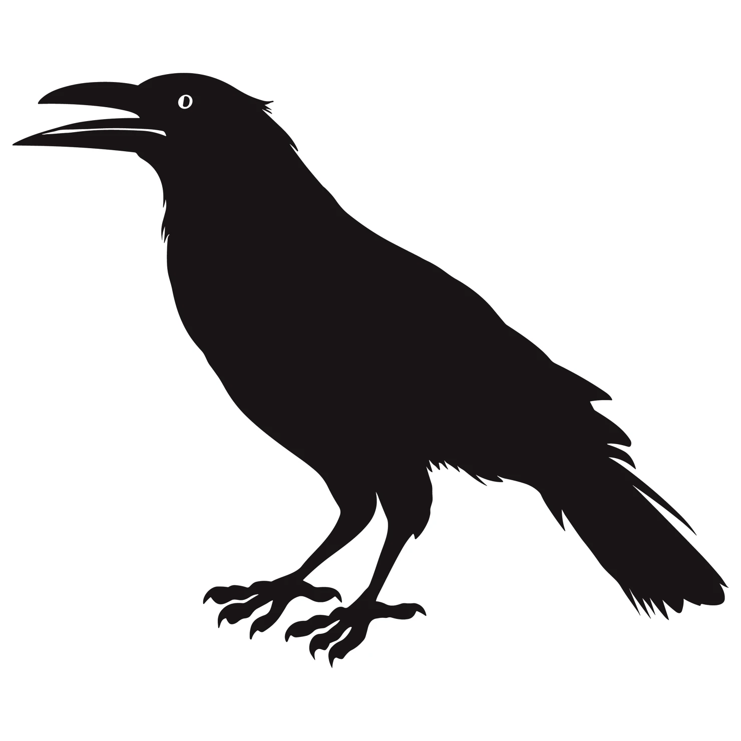 Crow customizable silhouettes design #36407