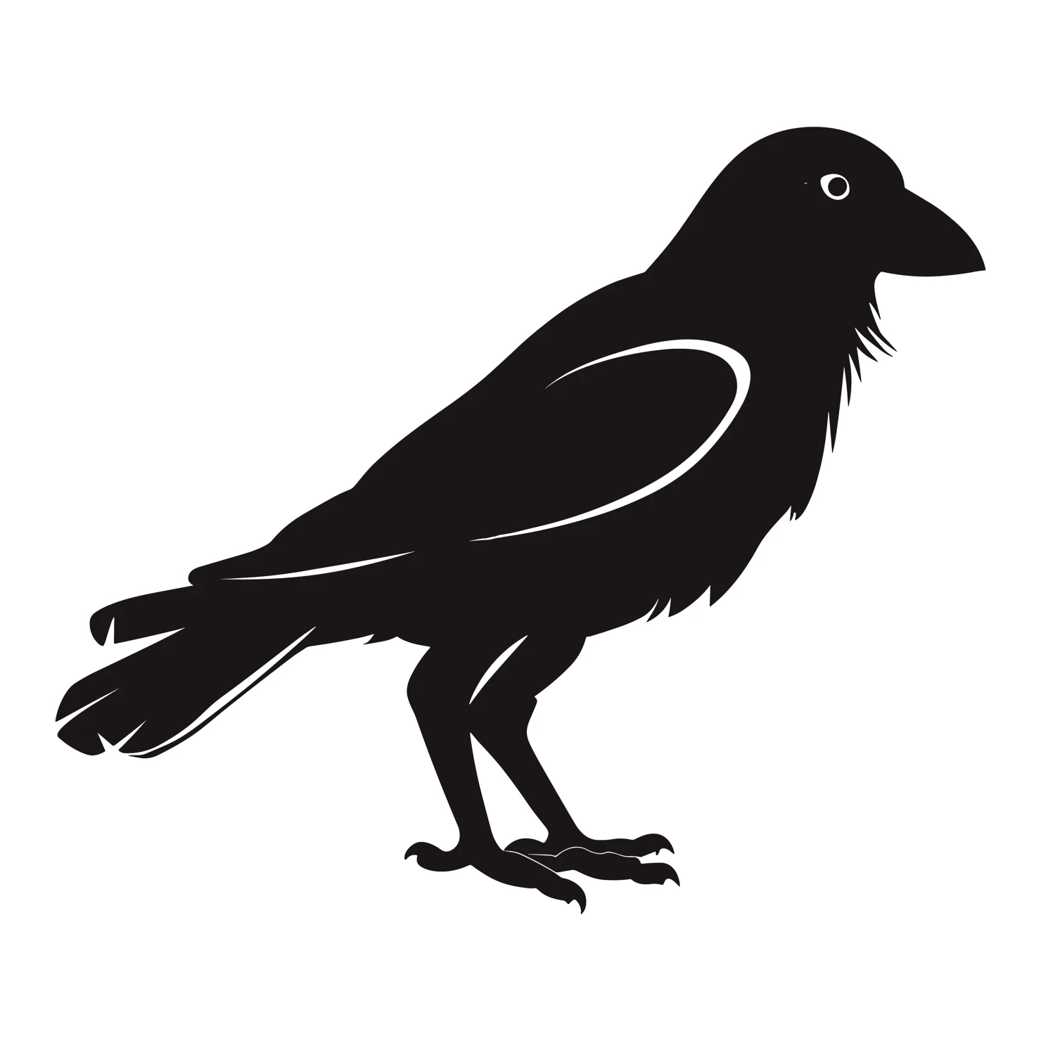 Crow customizable silhouettes design #36415