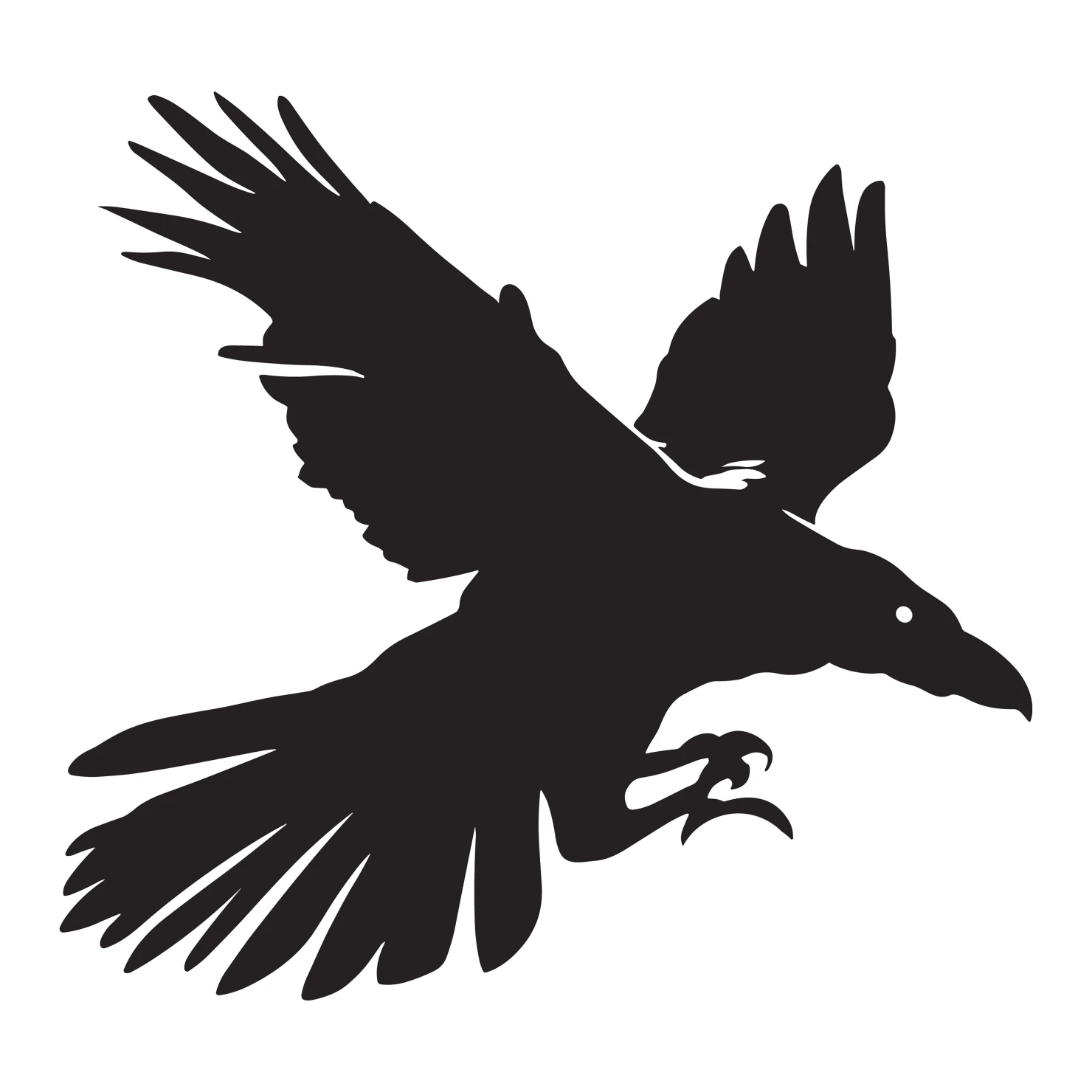 Crow customizable silhouettes design #36421