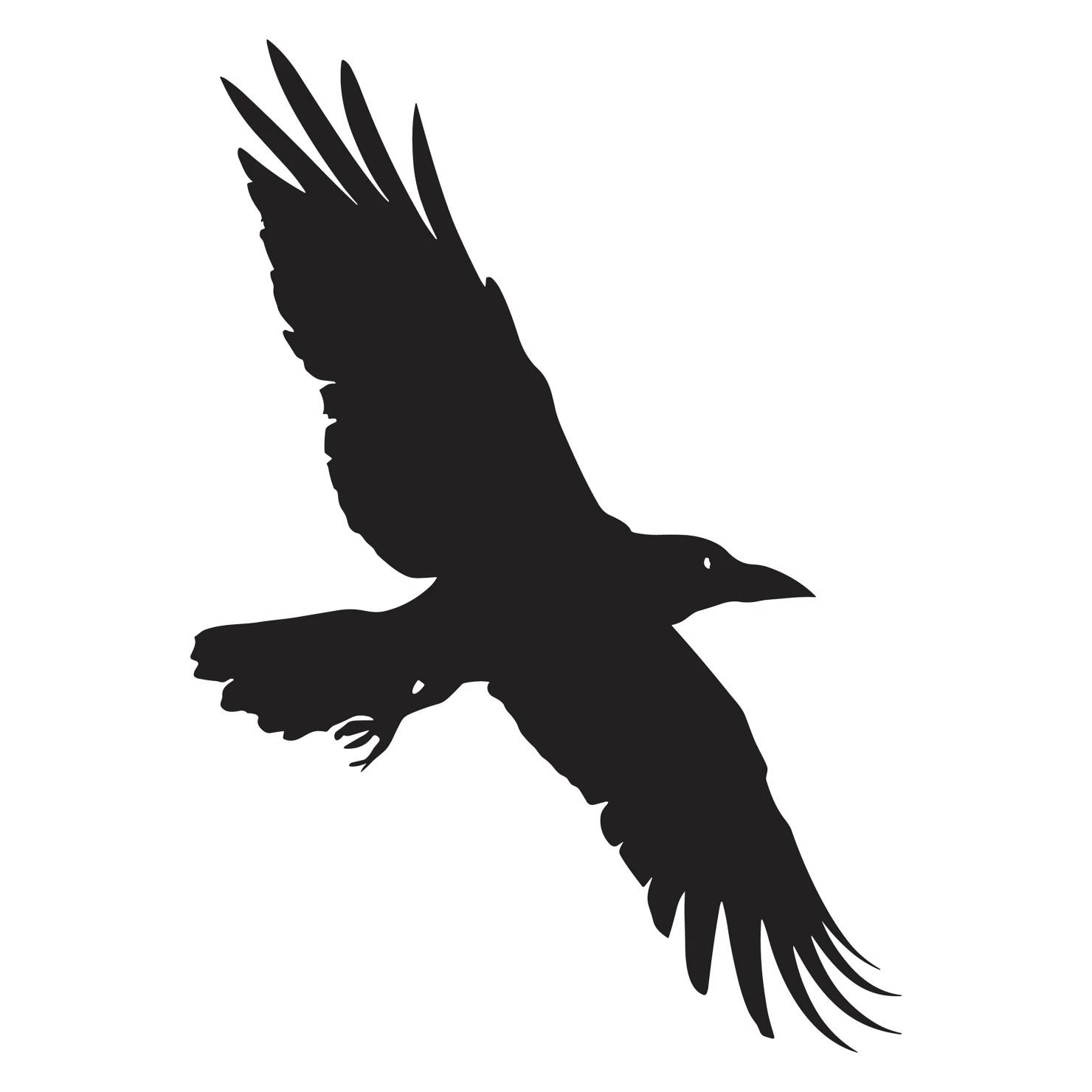 Crow customizable silhouettes design #36423
