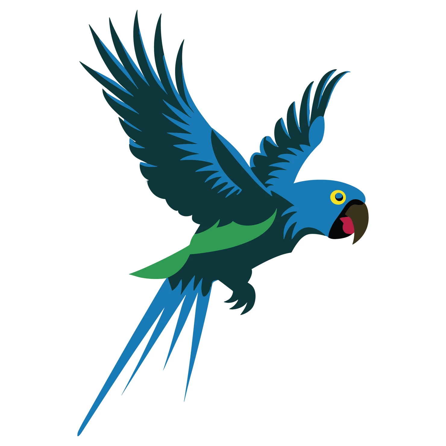 Parrot customizable clip art design #36426