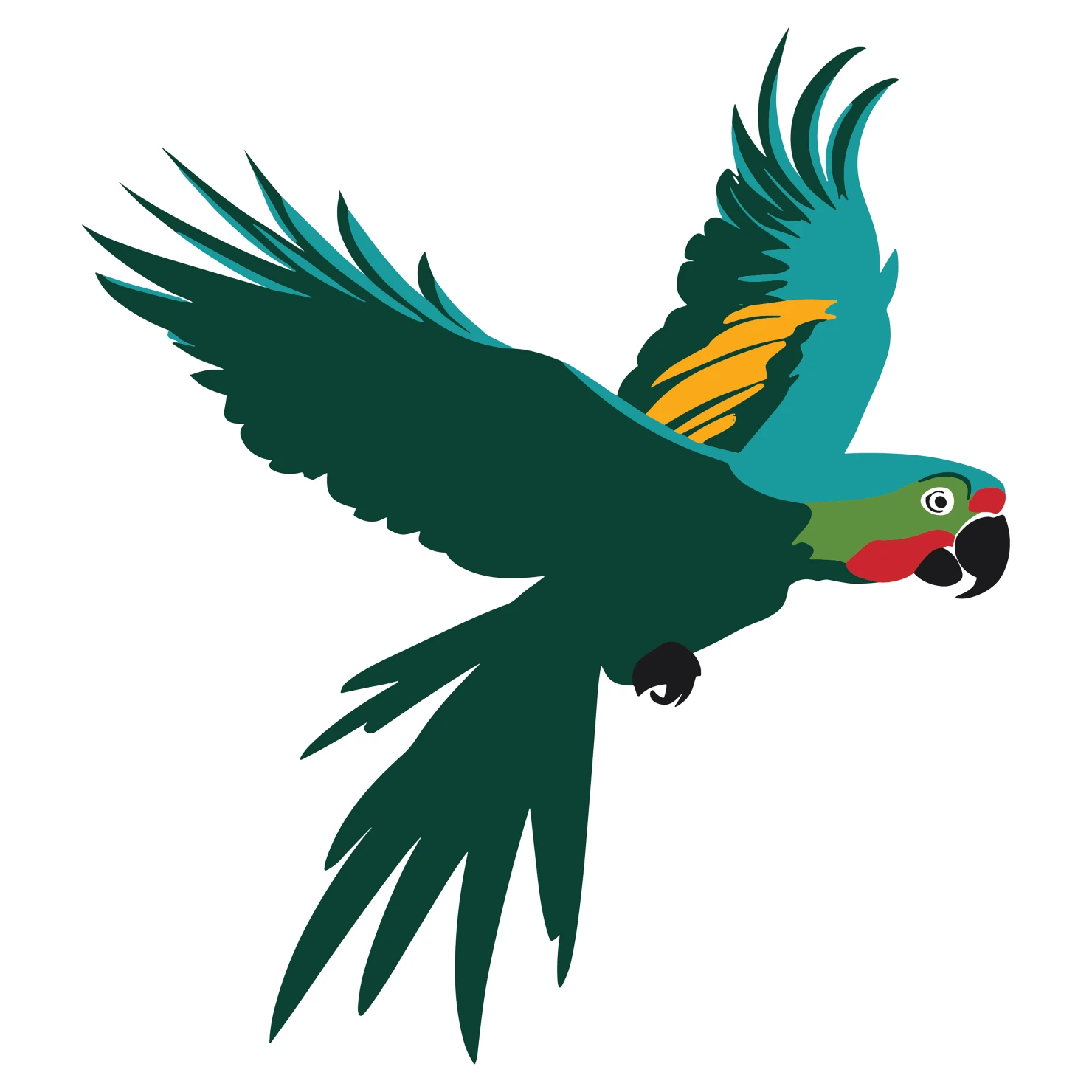 Parrot customizable clip art design #36429