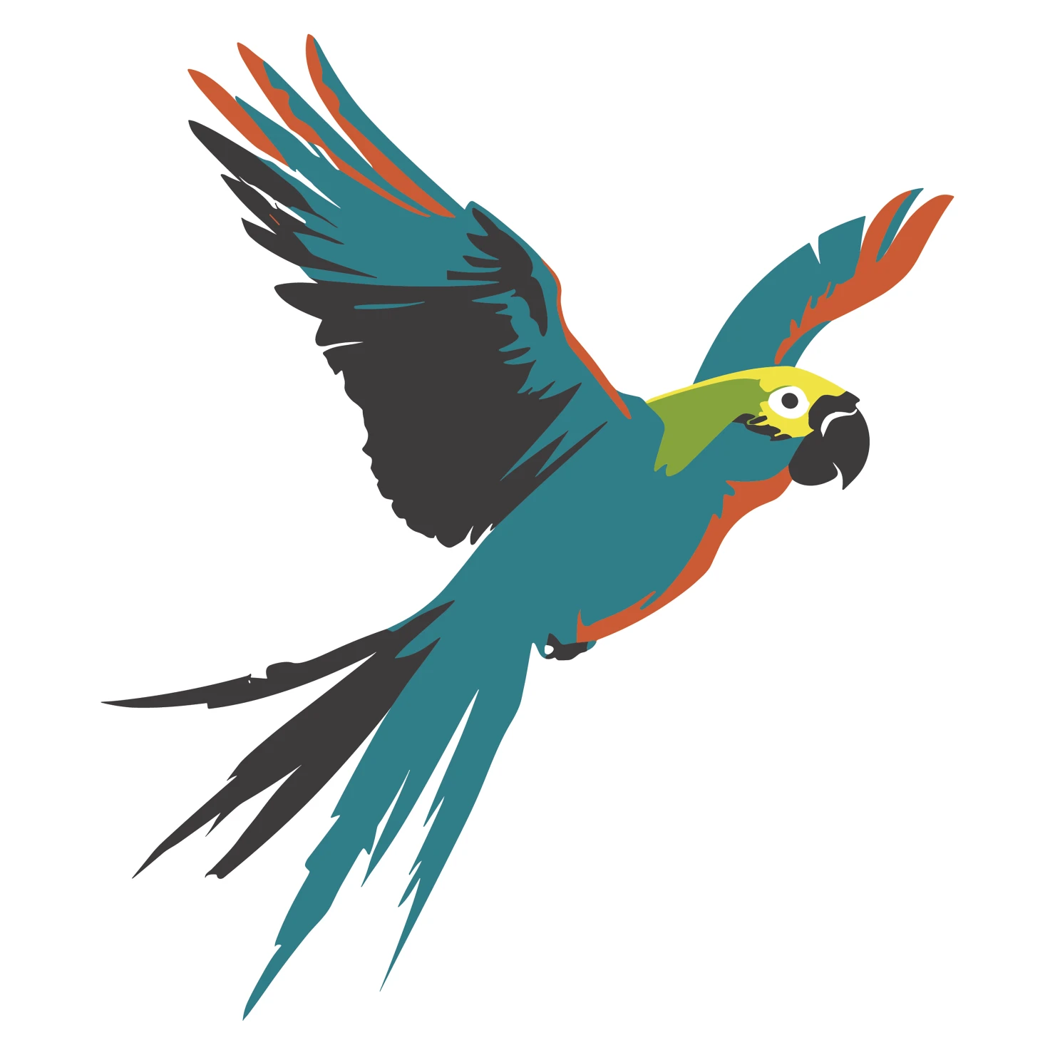 Parrot customizable clip art design #36432