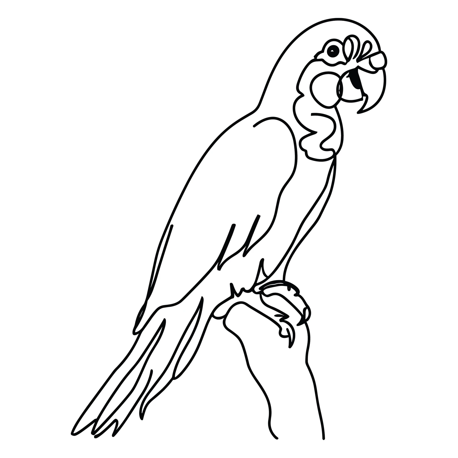 Parrot customizable clip art design #36437
