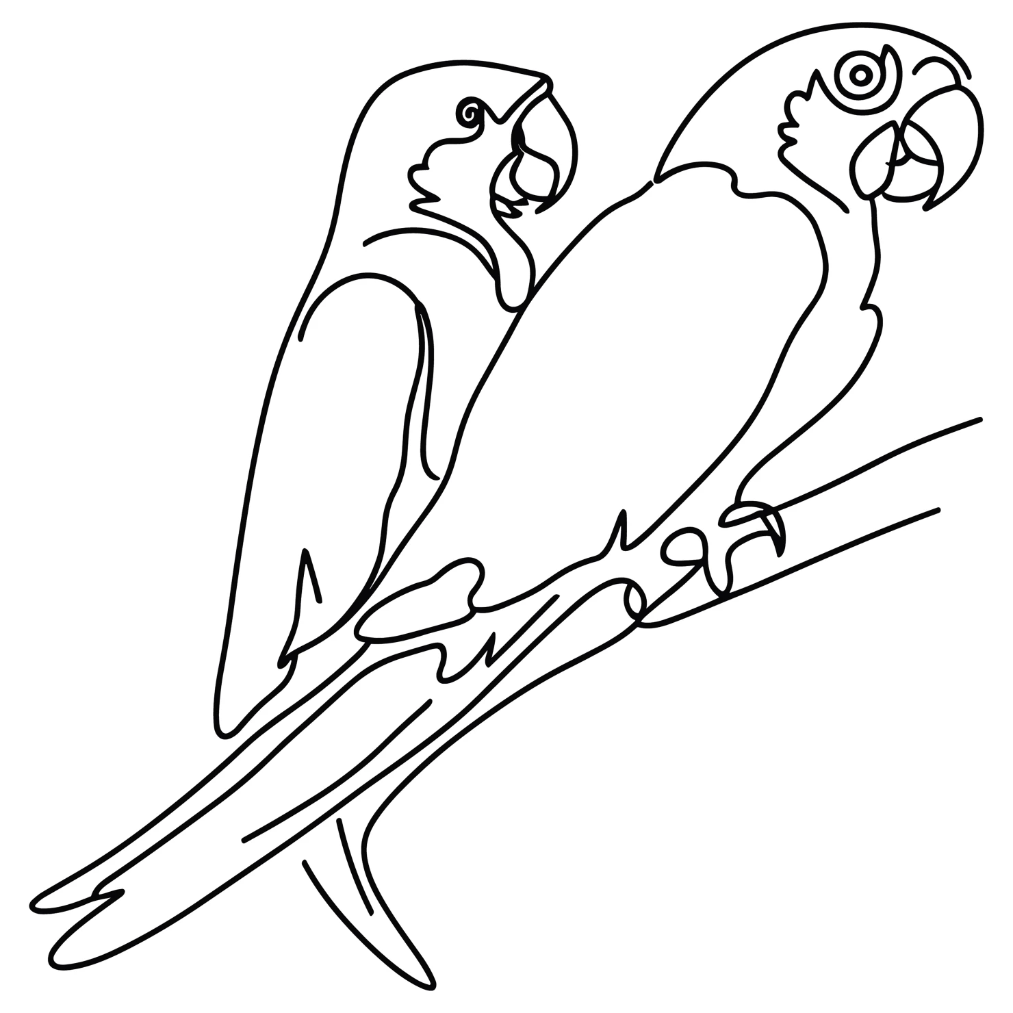 Parrot customizable clip art design #36438