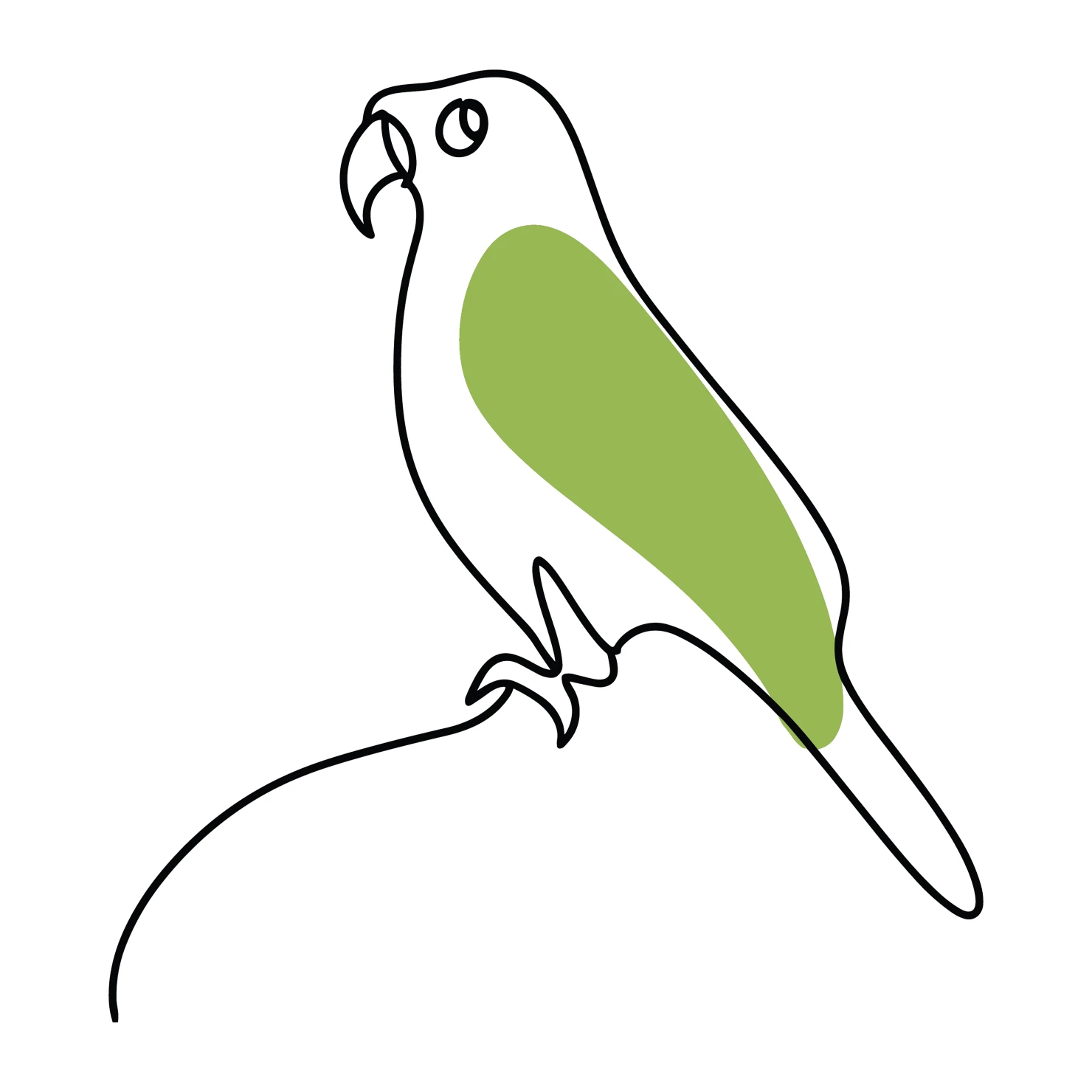 Parrot customizable clip art design #36440