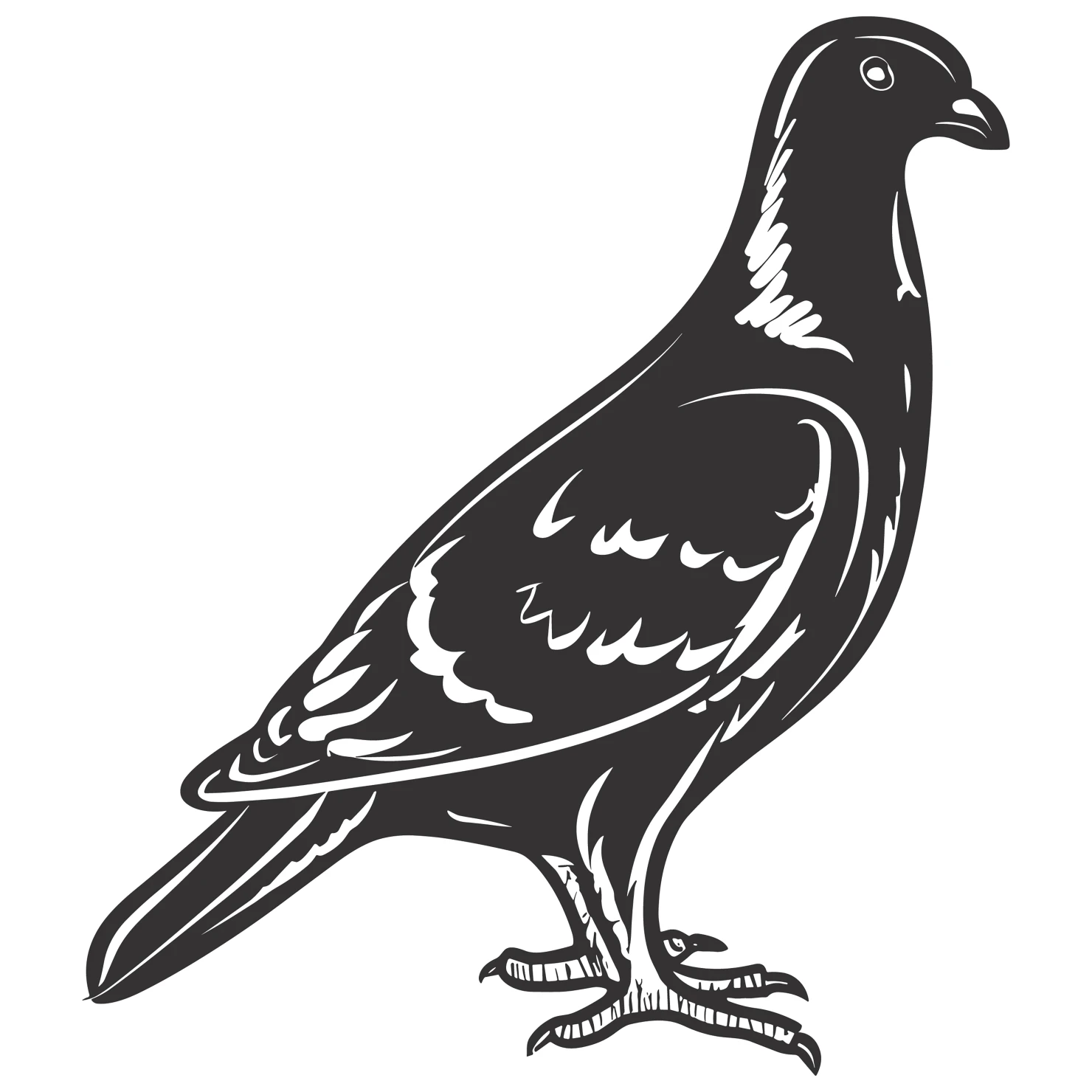 Pigeon customizable silhouettes design #36472