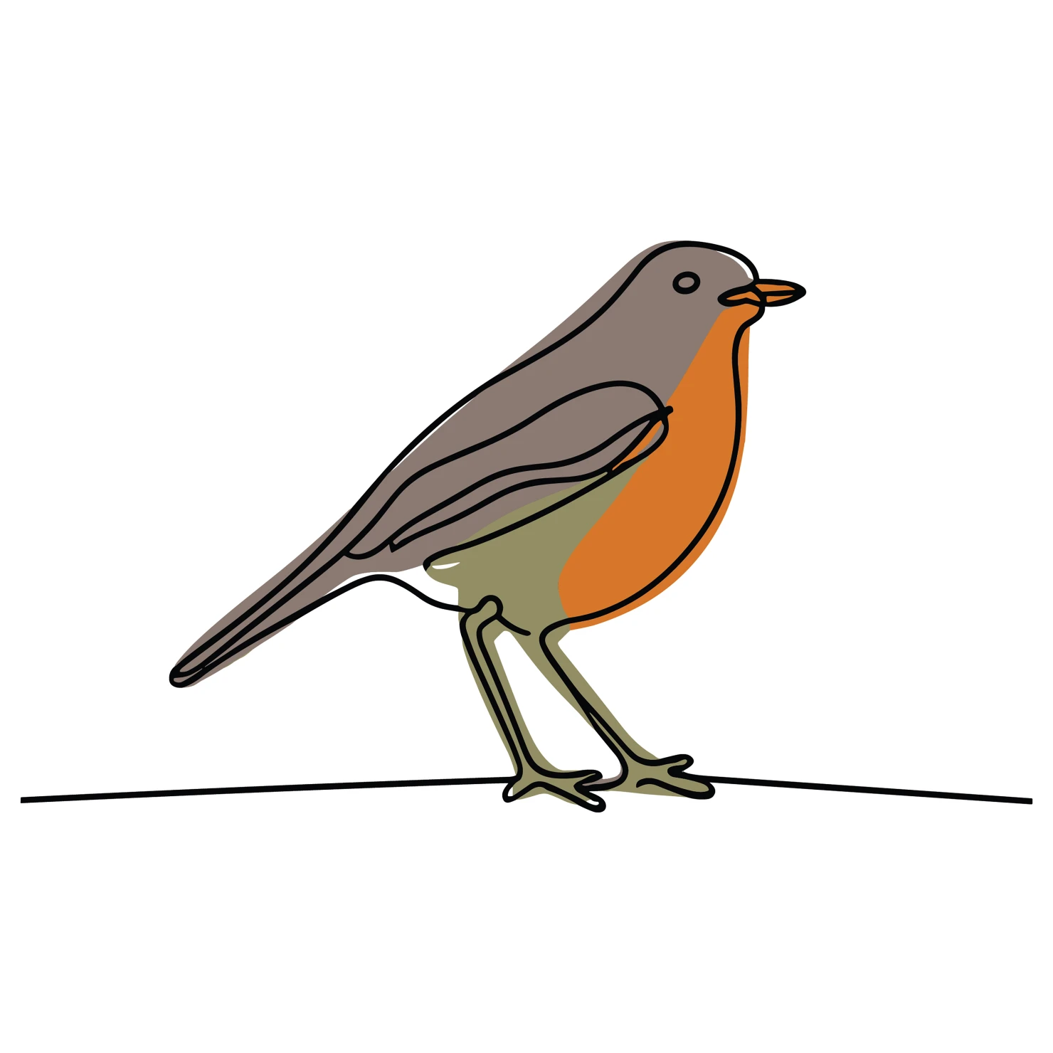 Robin customizable clip art design #36495