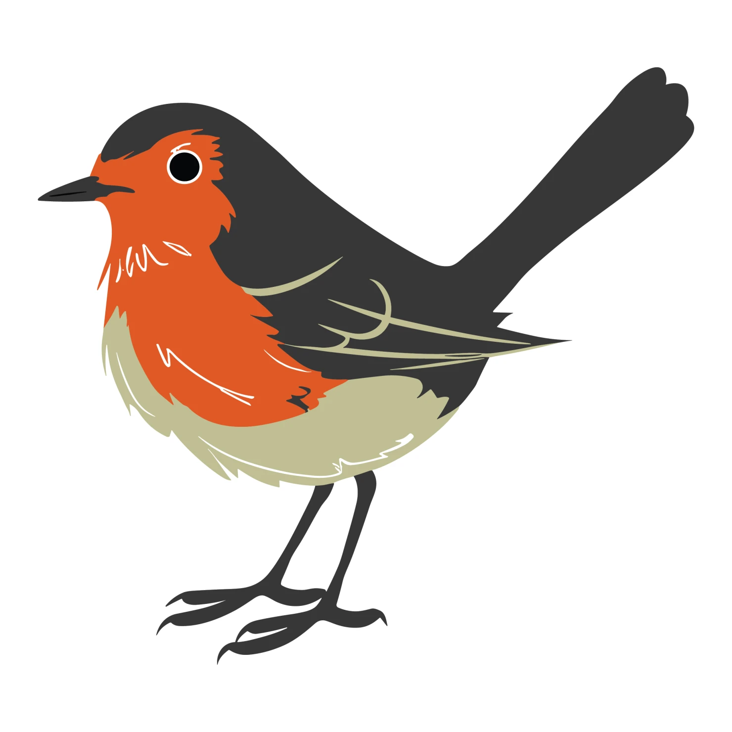 Robin customizable clip art design #36502