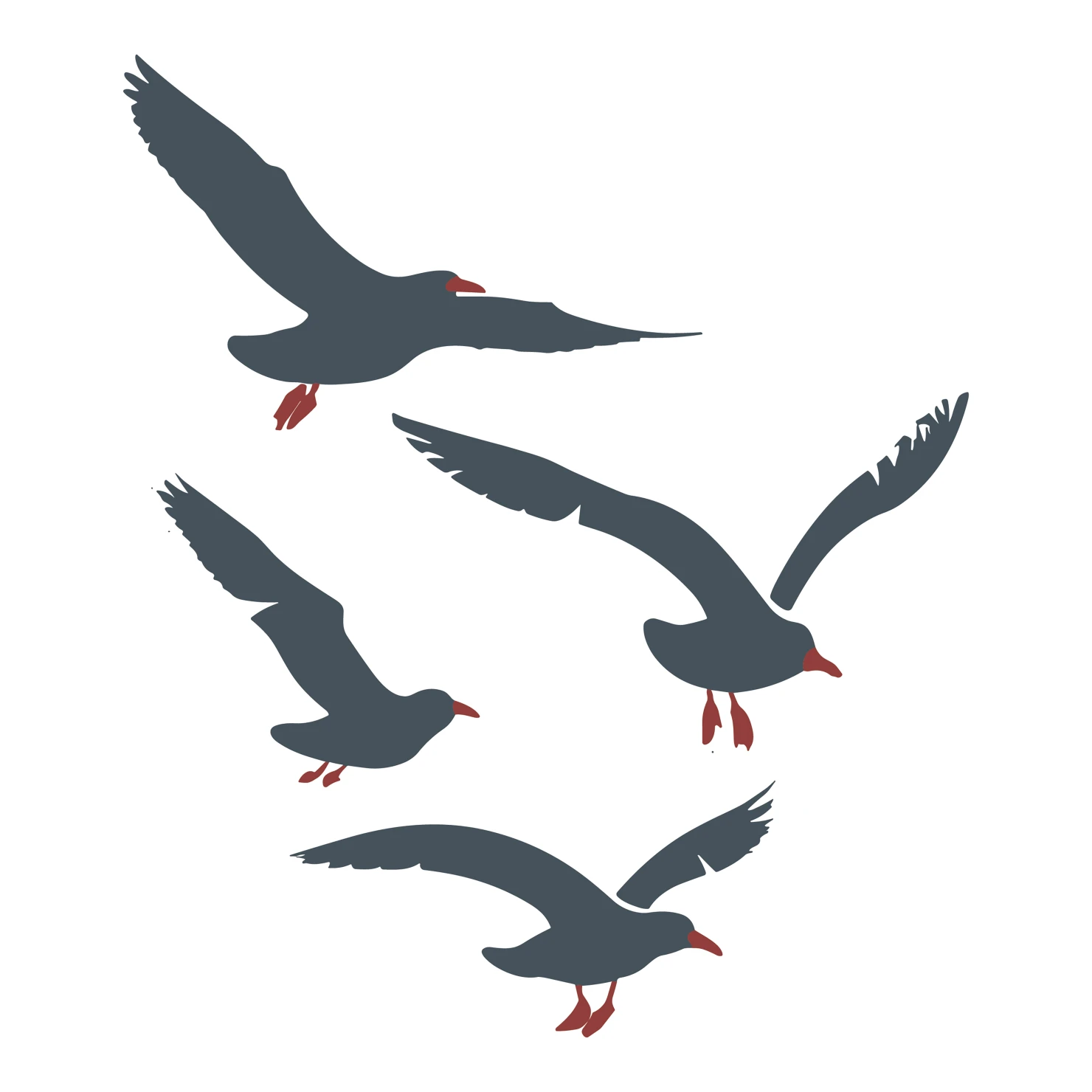 seagull customizable silhouettes design #36509