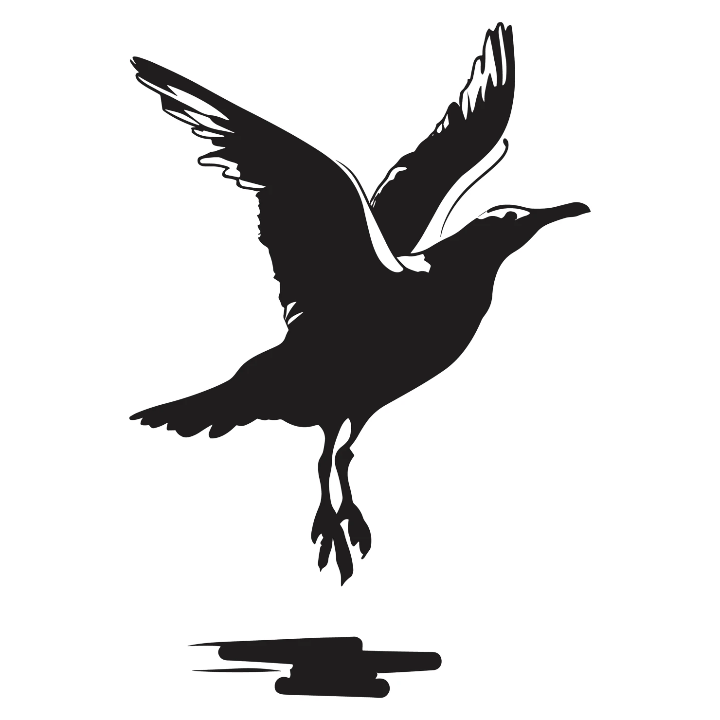 seagull customizable silhouettes design #36511