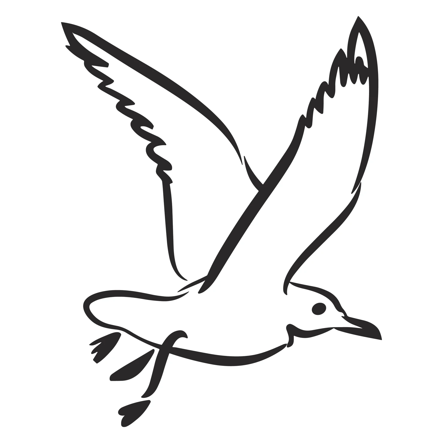 seagull customizable clip art design #36517