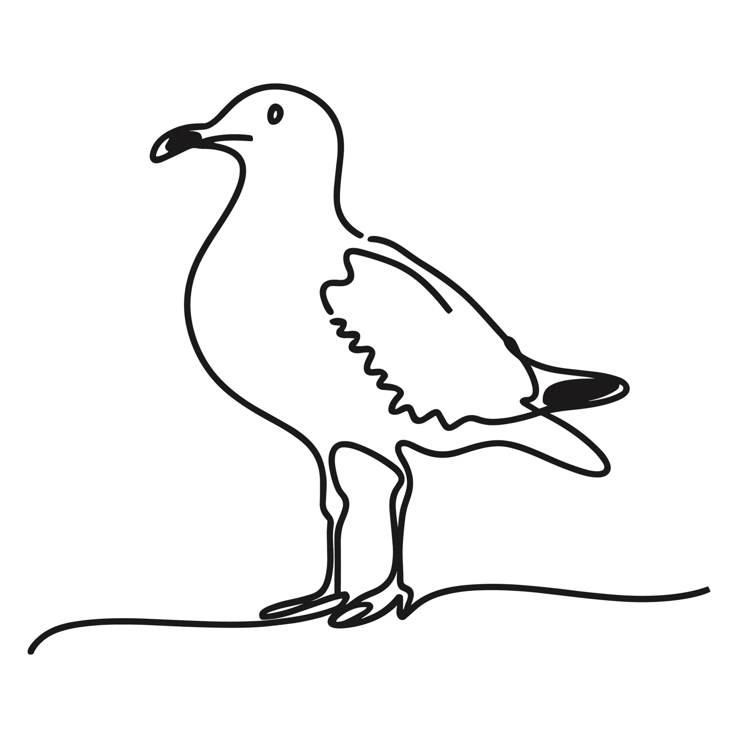 seagull customizable clip art design #36520