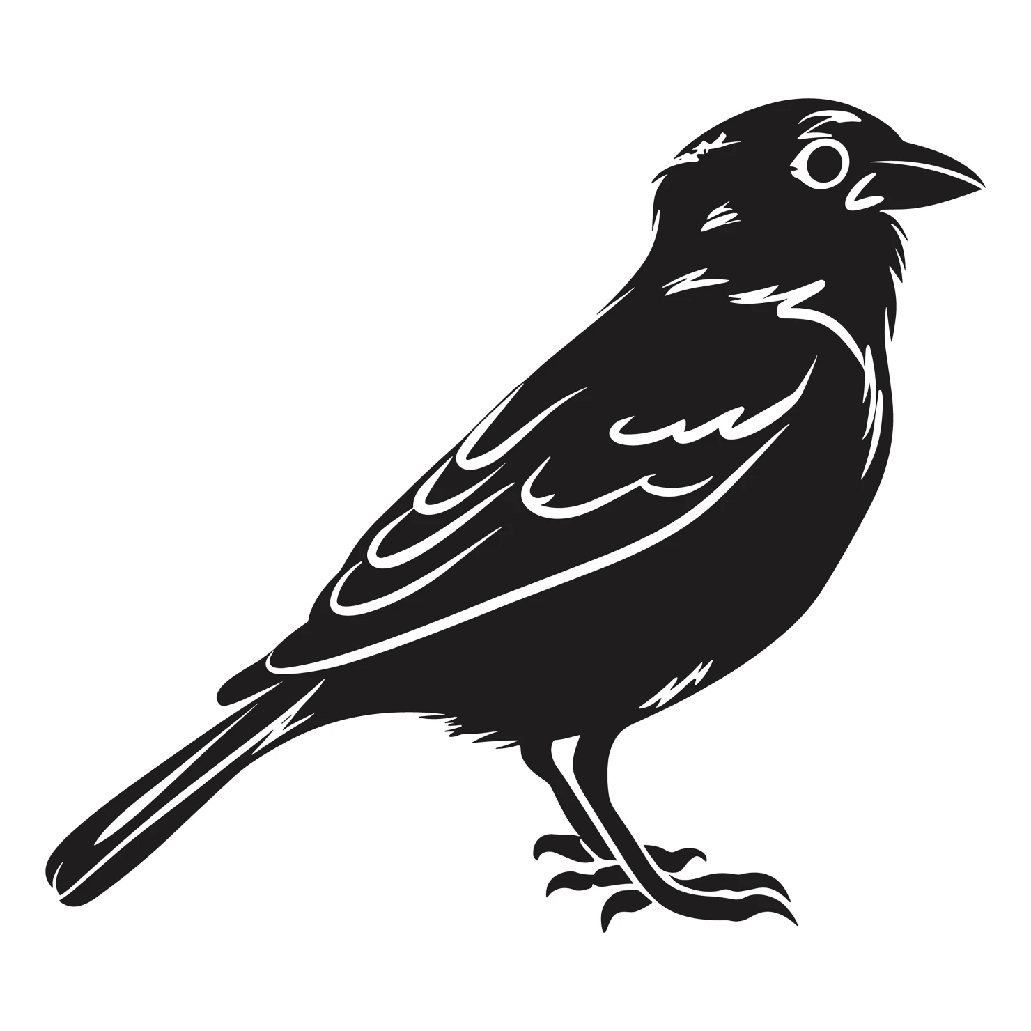 sparrow customizable silhouettes design #36534