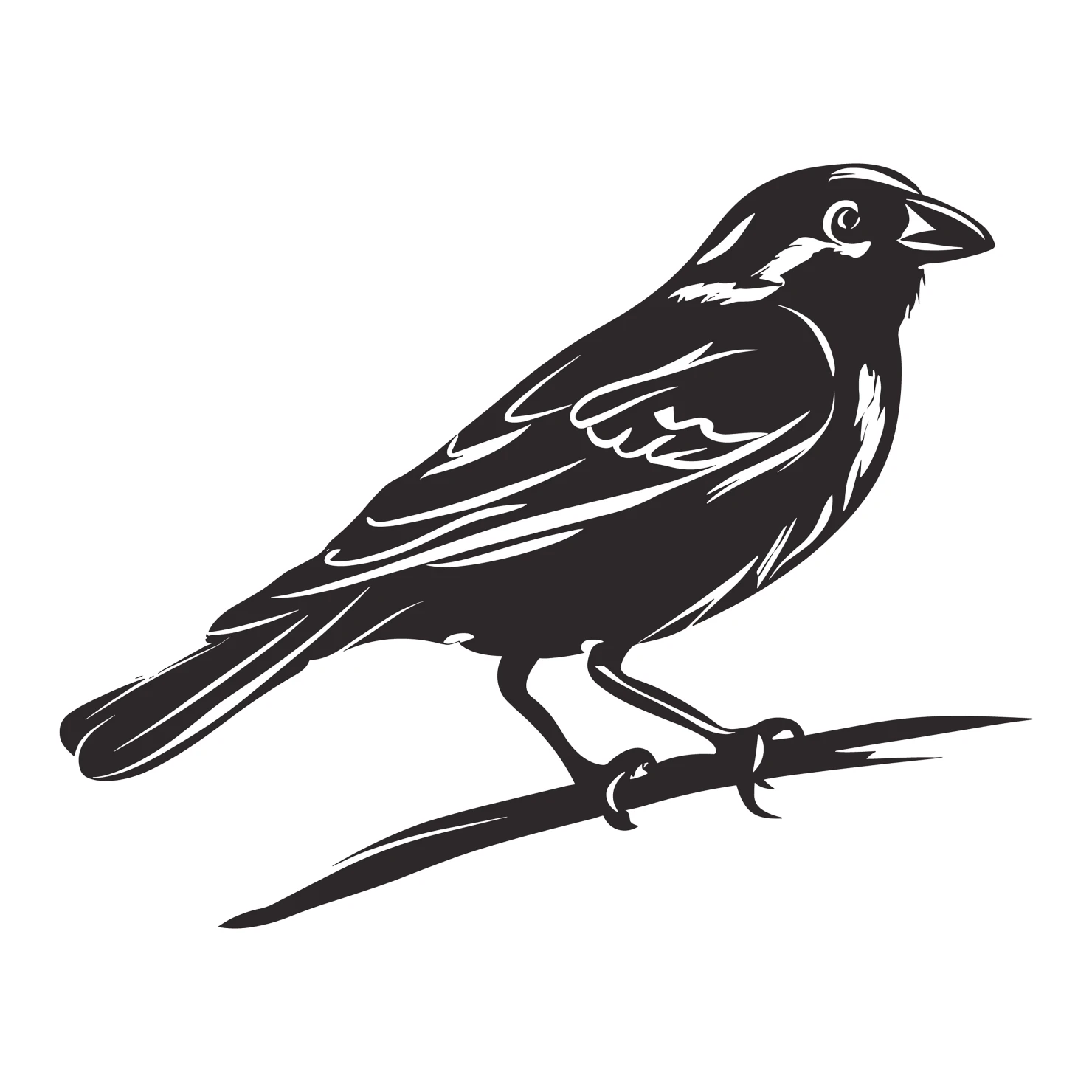 sparrow customizable silhouettes design #36536