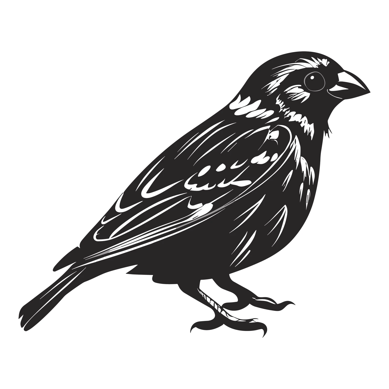 sparrow customizable silhouettes design #36539