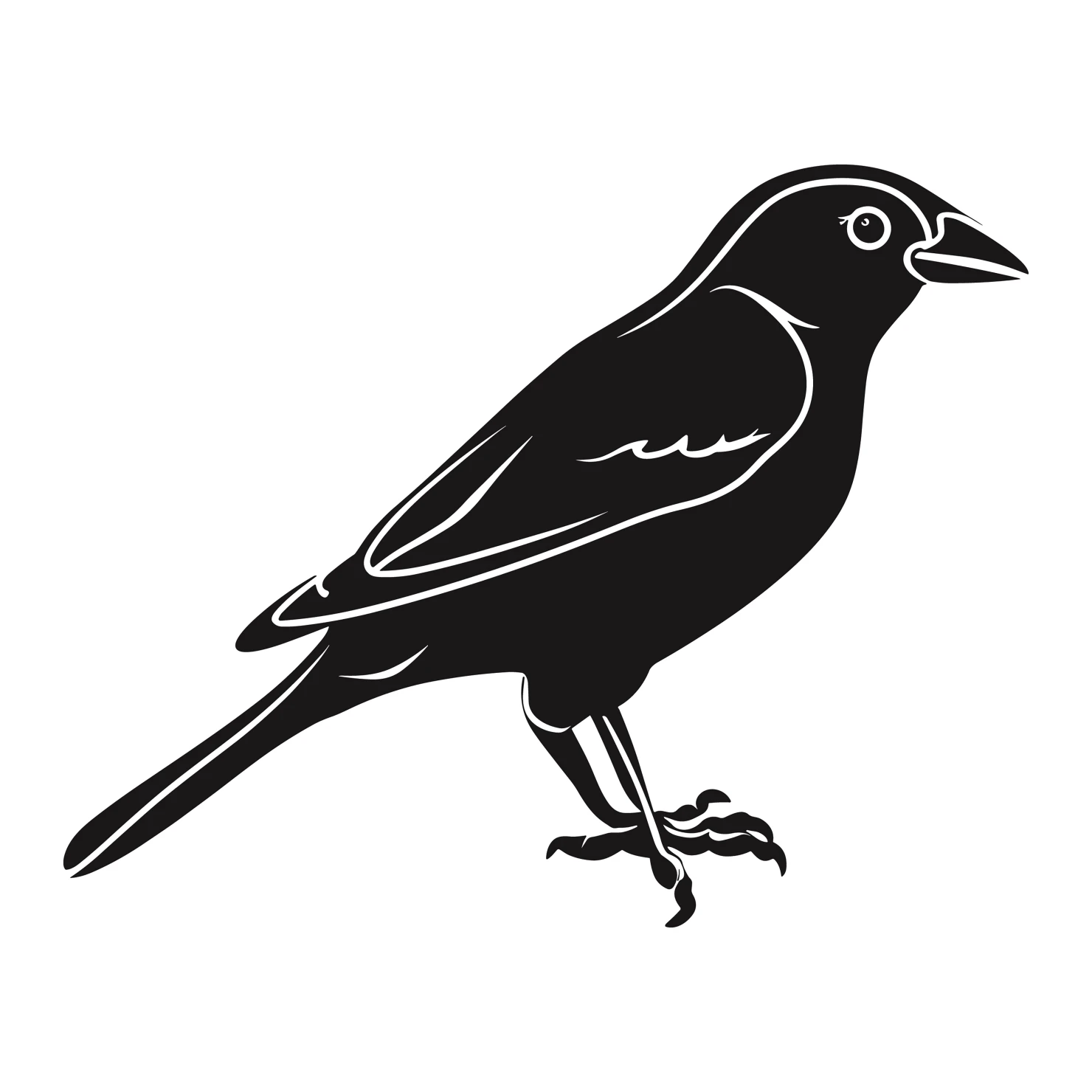sparrow customizable silhouettes design #36540
