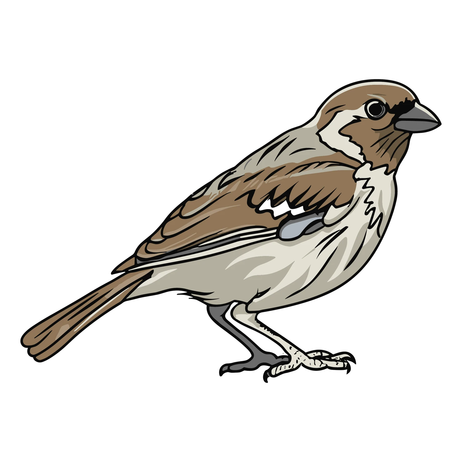 sparrow customizable clip art design #36541