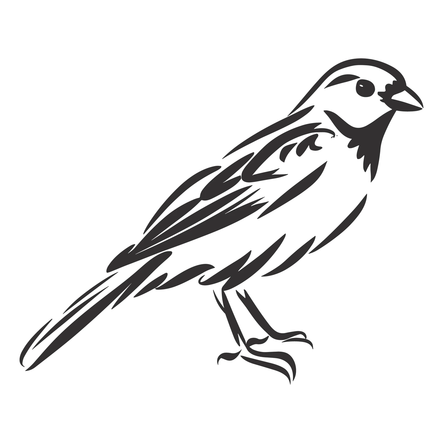 sparrow customizable clip art design #36542