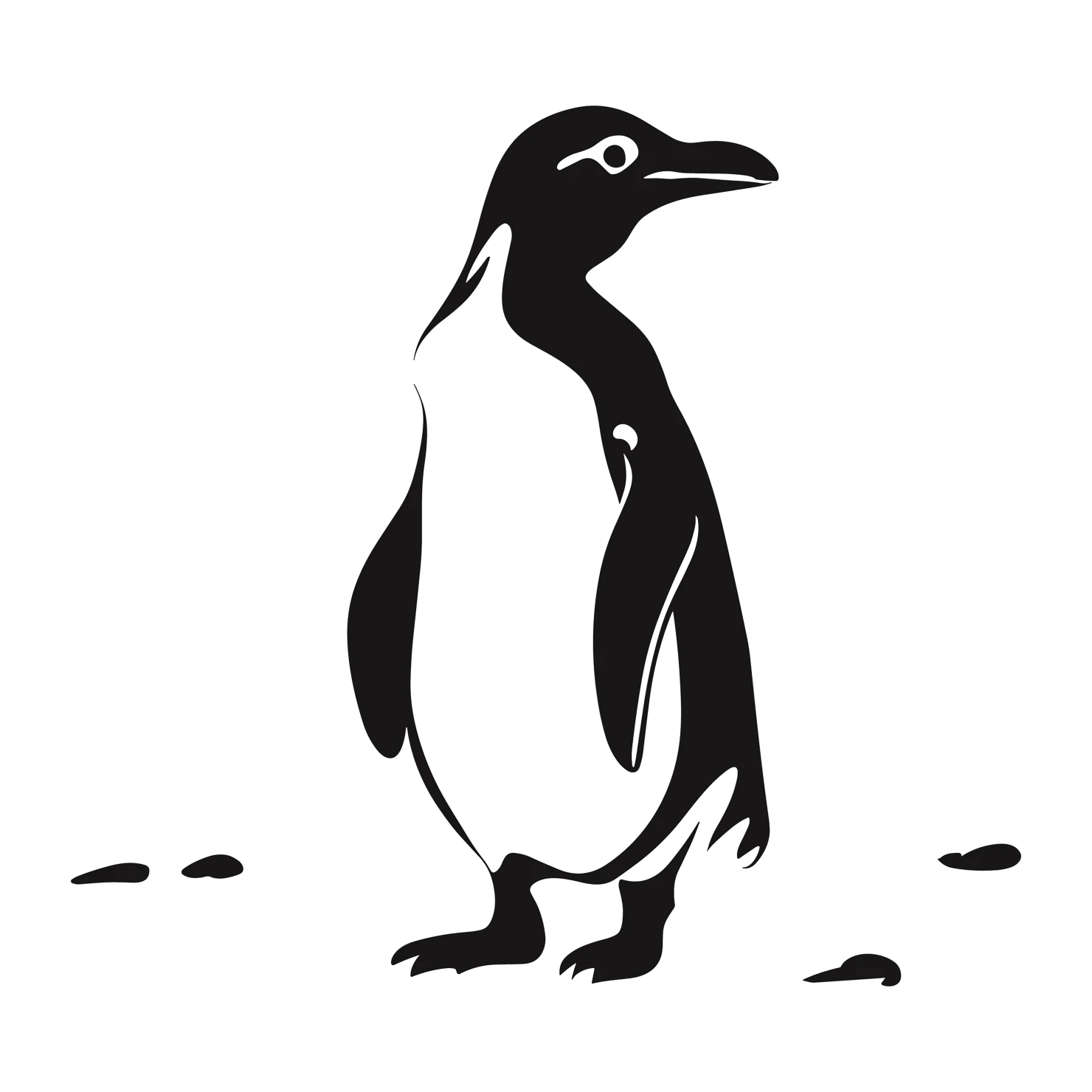 Penguin customizable clip art design #36545