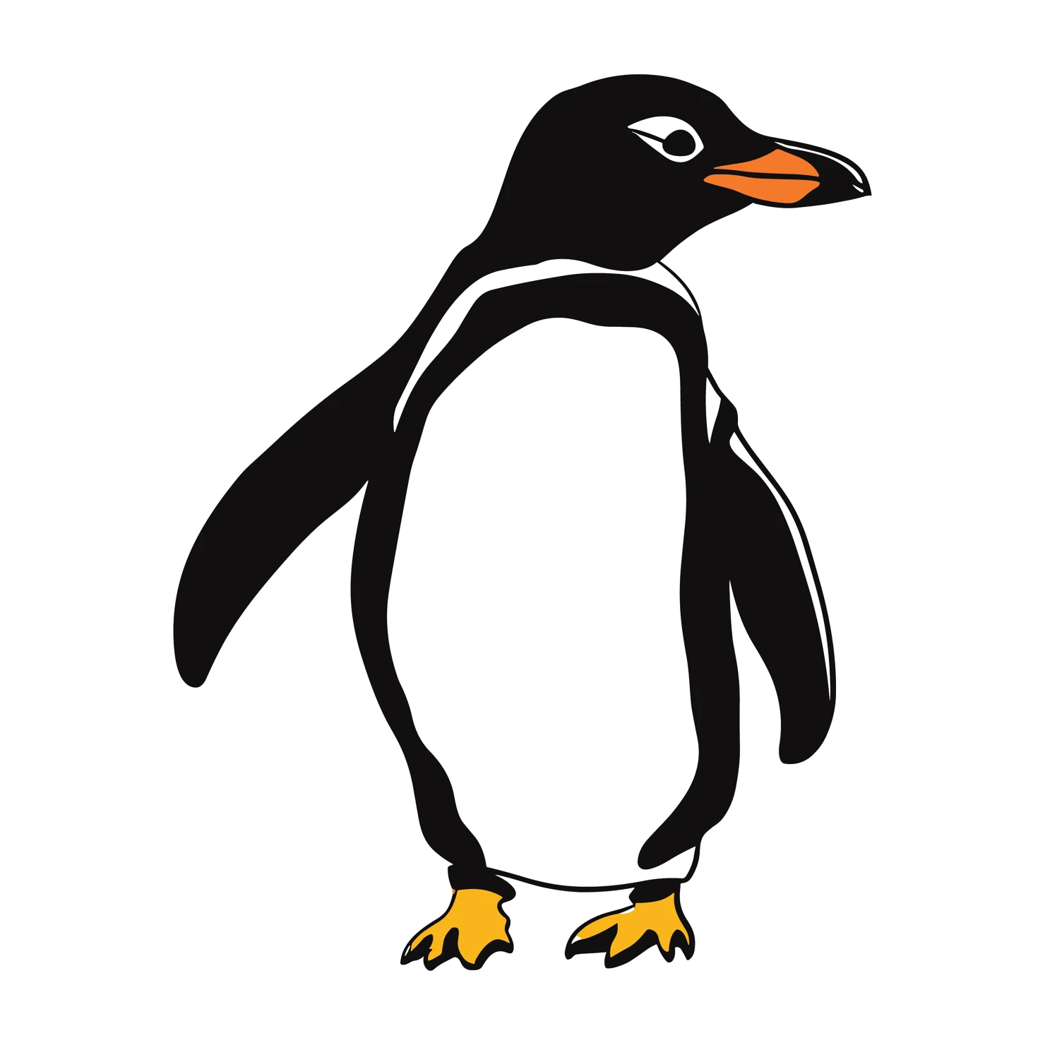 Penguin customizable clip art design #36548