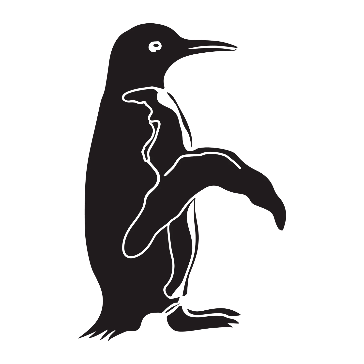 Penguin customizable clip art design #36550
