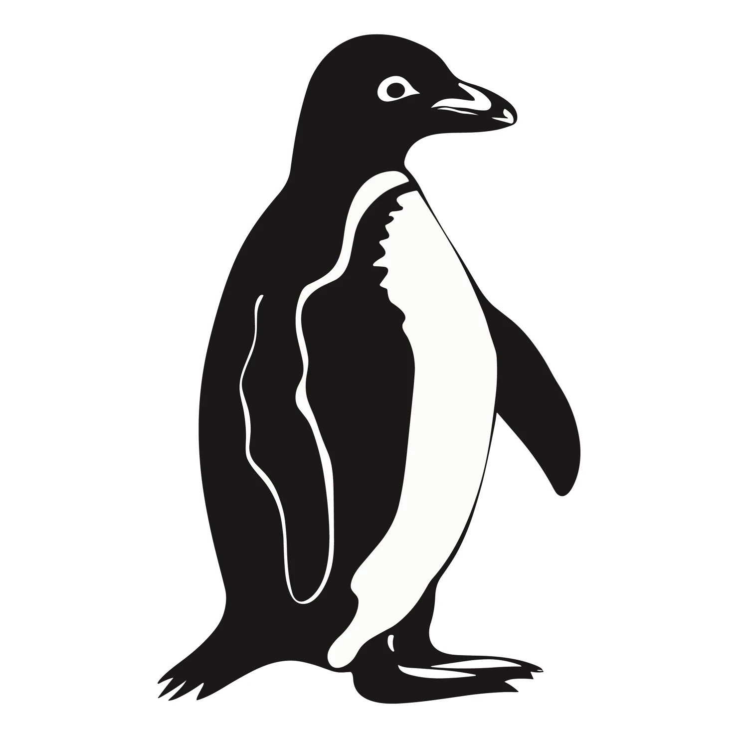 Penguin customizable clip art design #36554
