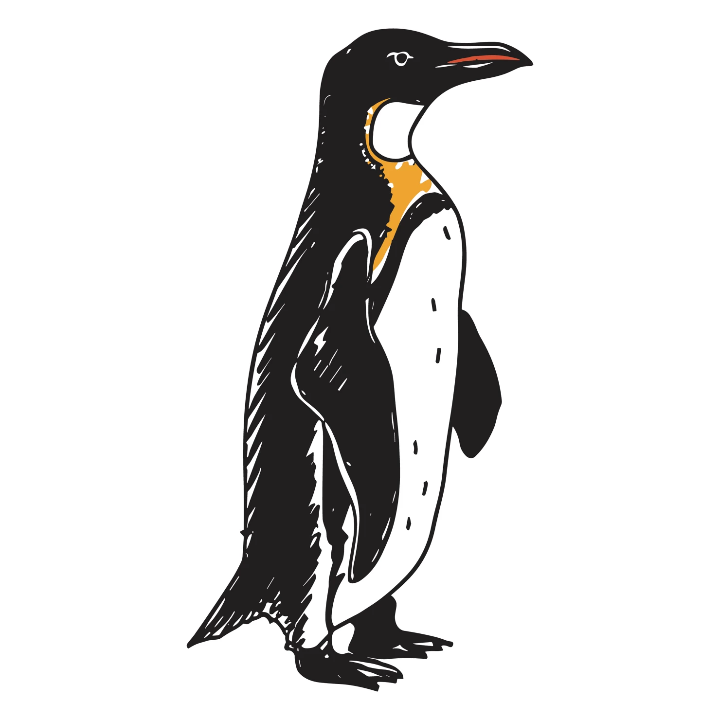 Penguin customizable clip art design #36556