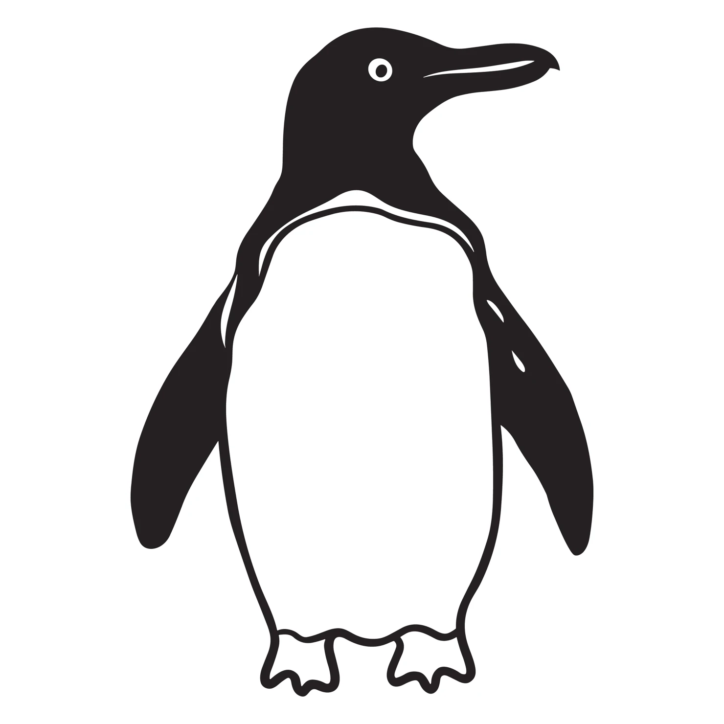 Penguin customizable clip art design #36557